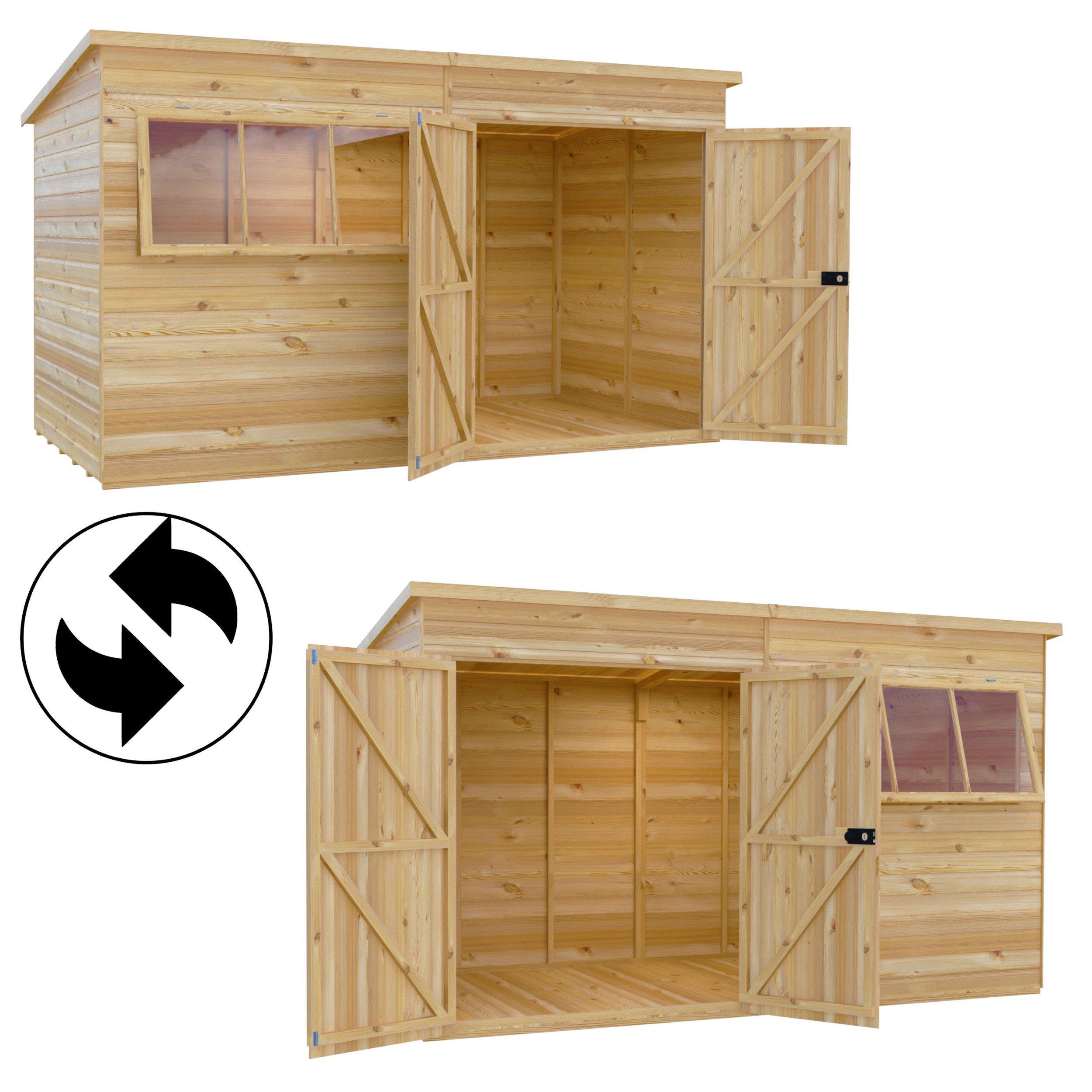 Wood - Shire - Ranger 12x10 Double Door Shed - 7