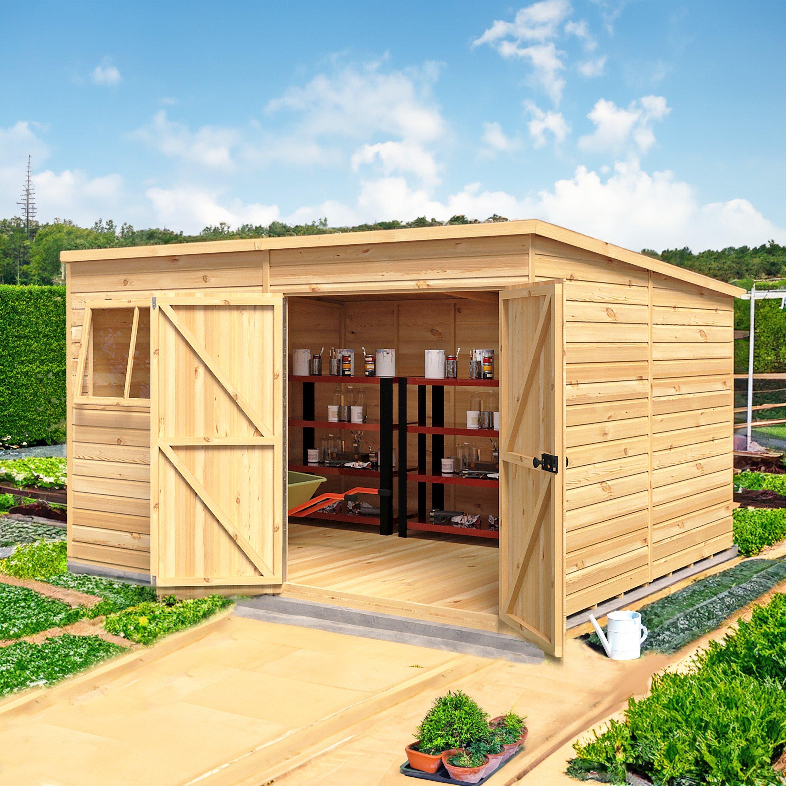 Wood - Shire - Ranger 12x10 Double Door Shed - 9