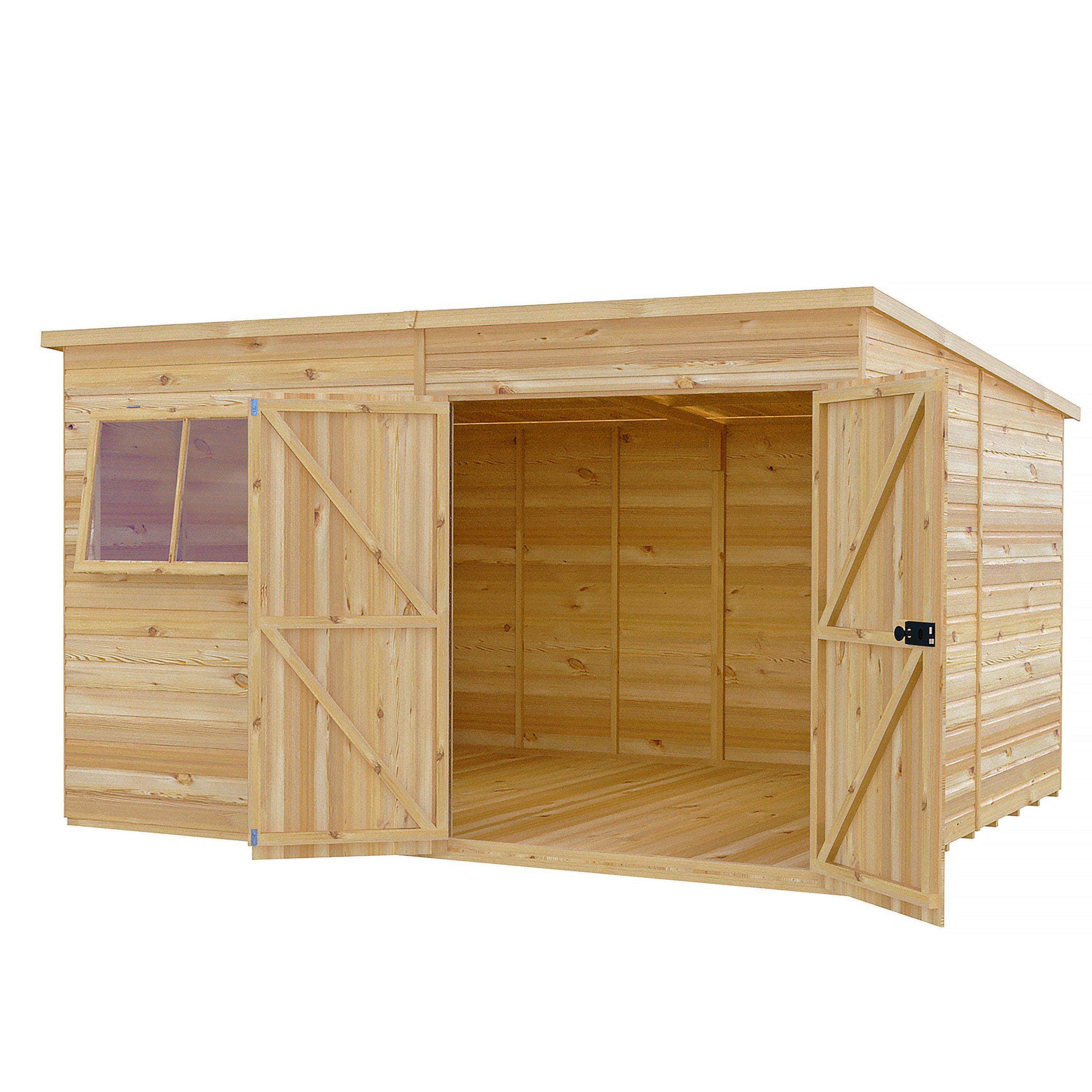 Wood - Shire - Ranger 12x10 Double Door Shed - 10