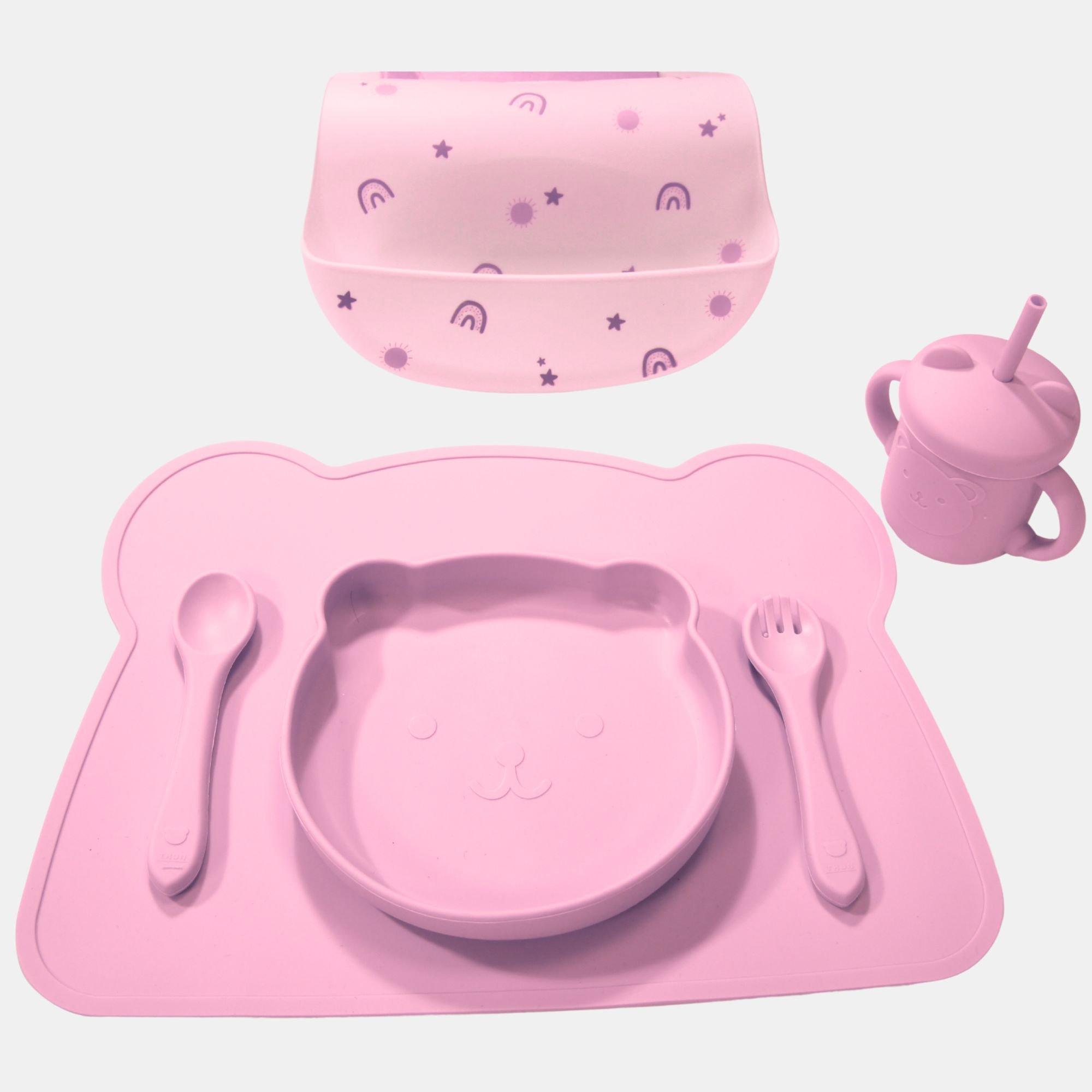 Rosa - Cute and Co - & Co Baby Silicone Dinner Set - 2