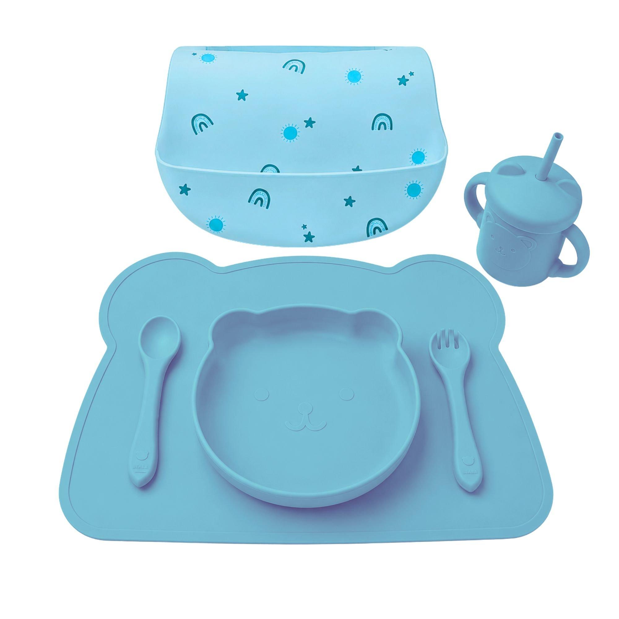 Sky - Cute and Co - Cute & Co Baby Silicone Dinner Set - 2