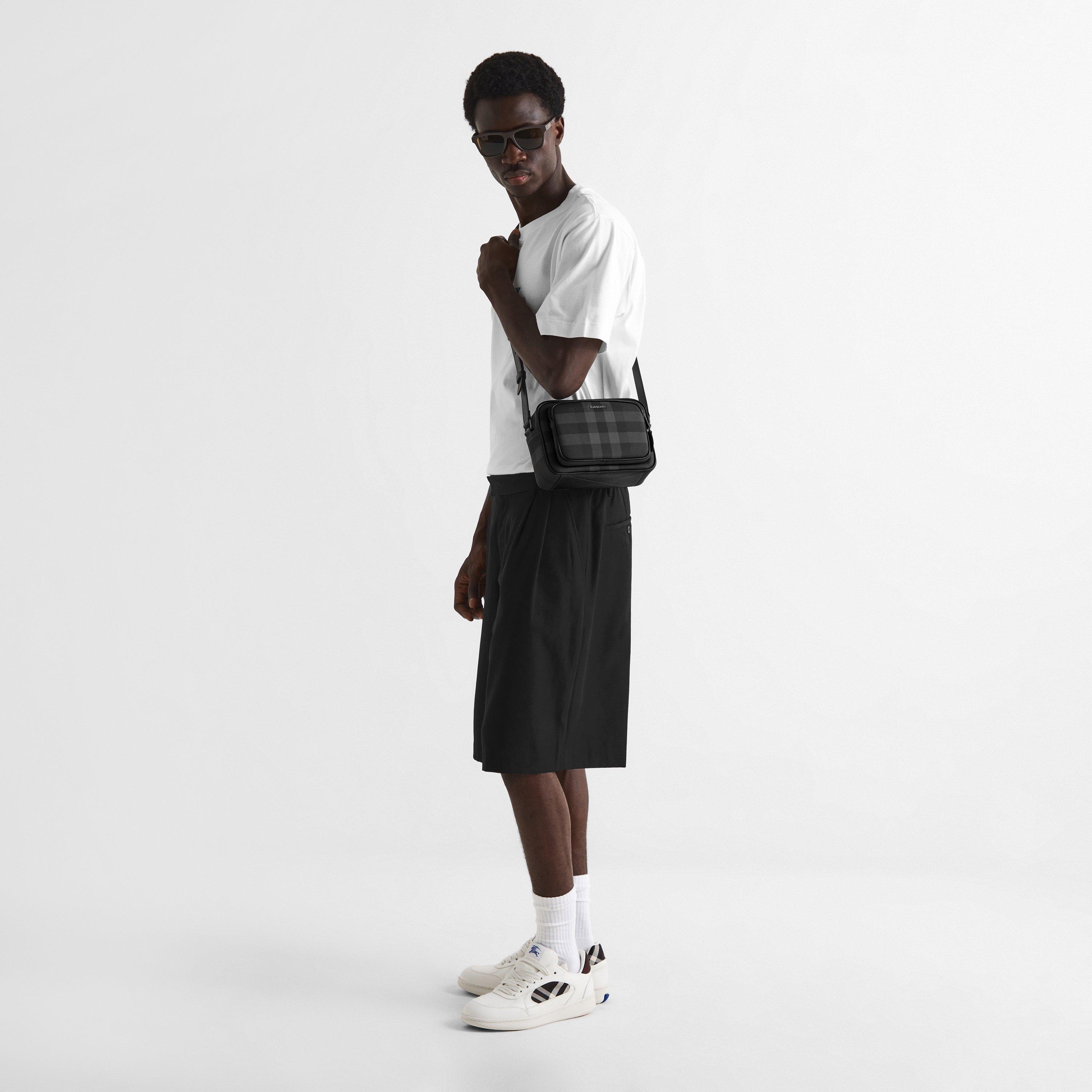 Charcoal - Burberry - Men's Cross Body Bag - 6