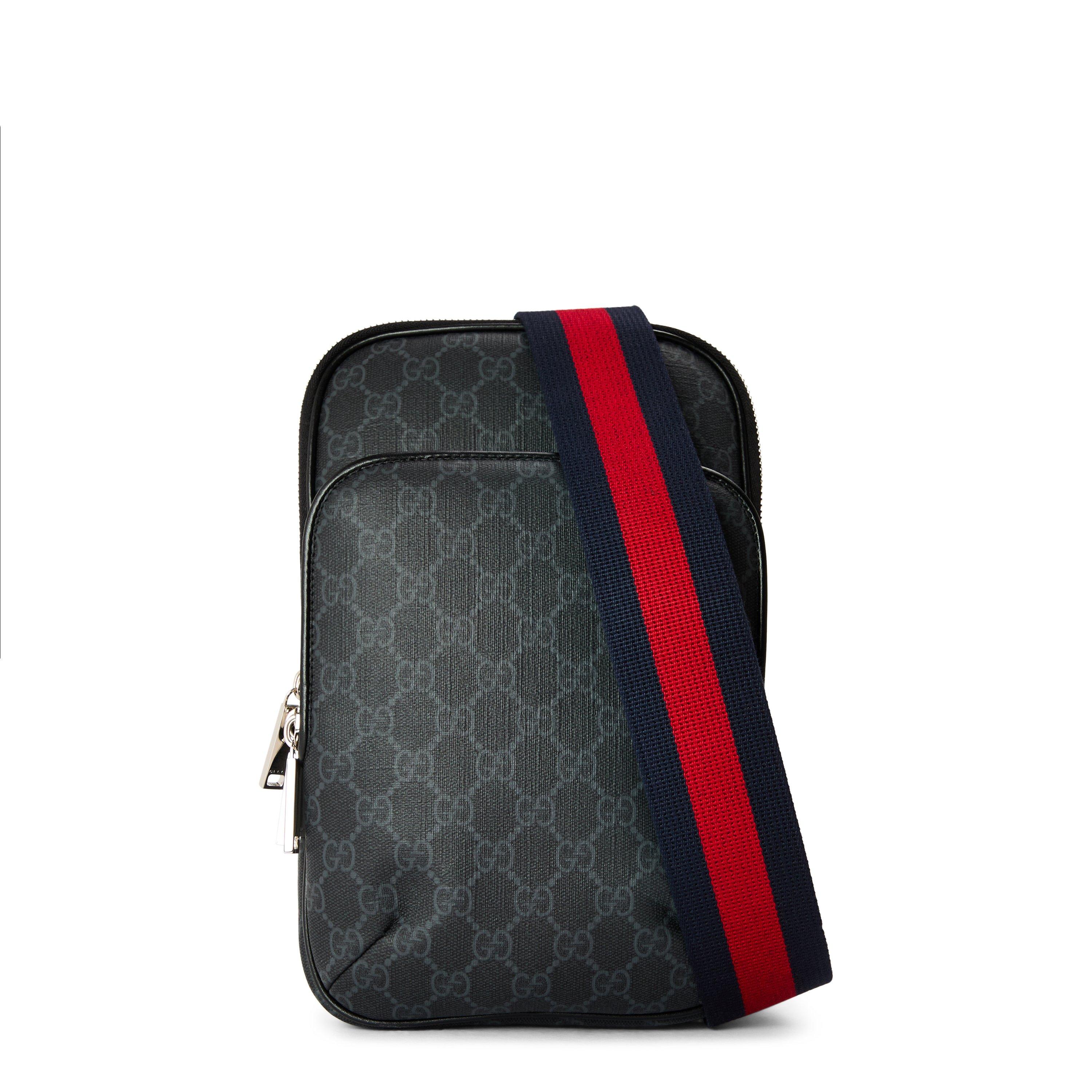 Gucci Men's Crossbody Bag - GG Black