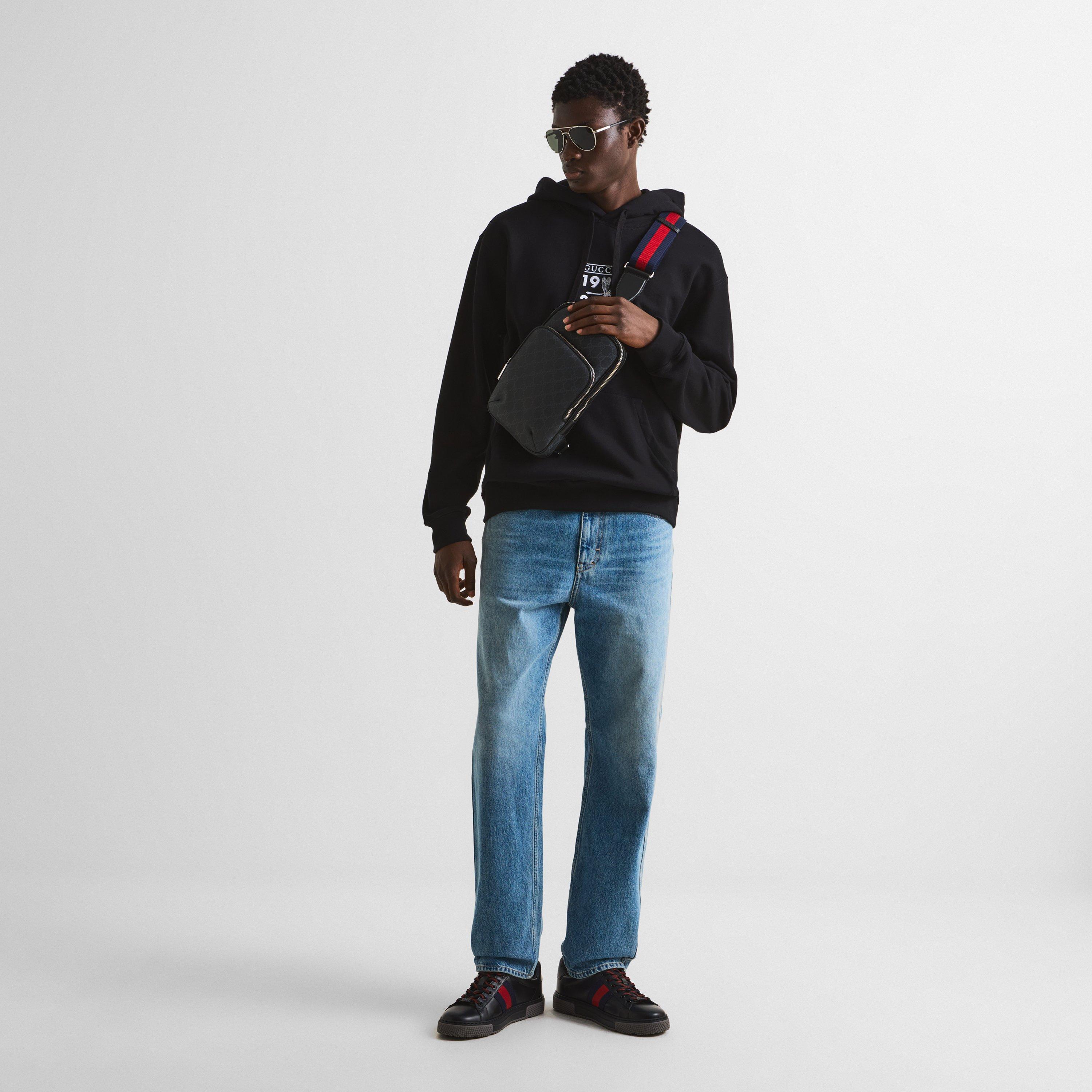 GG Black - Gucci - Men's Crossbody Bag - 6