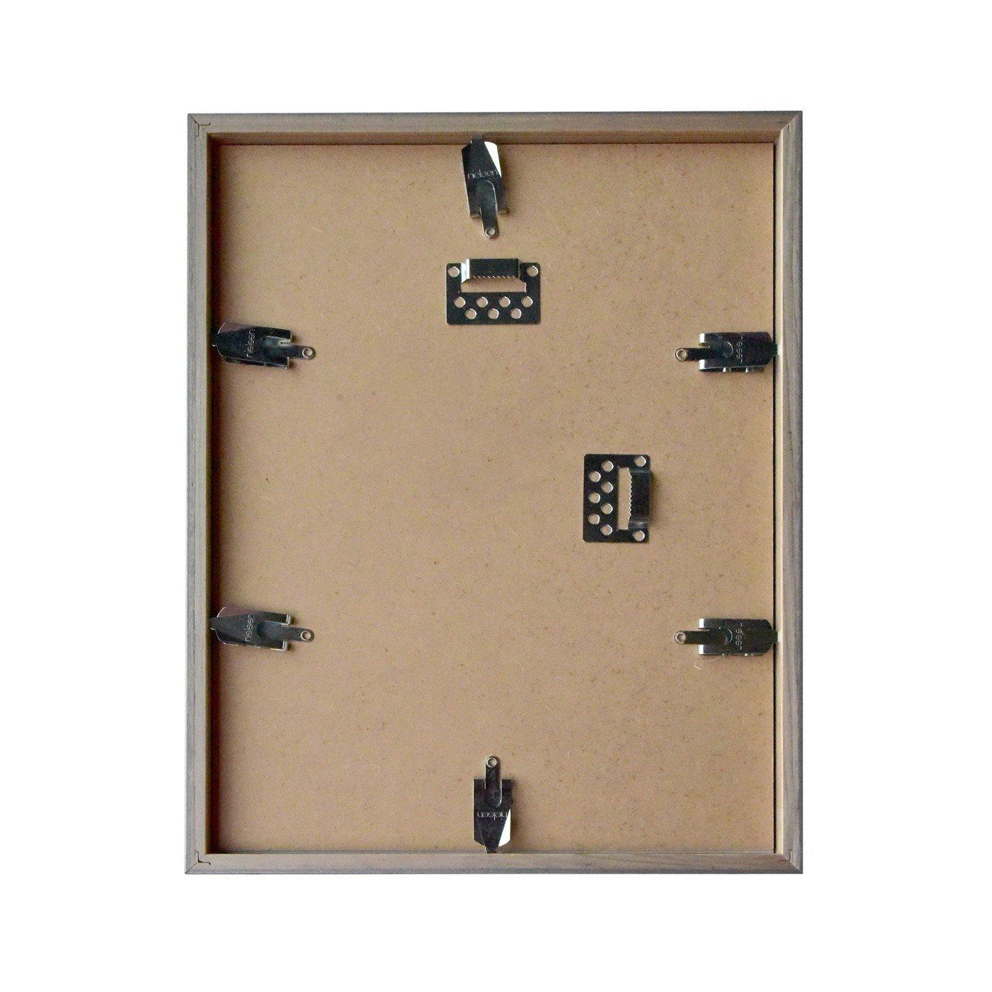 White Veneered - nielsen - Quadrum Wooden Picture Frame with Glass Front - 3