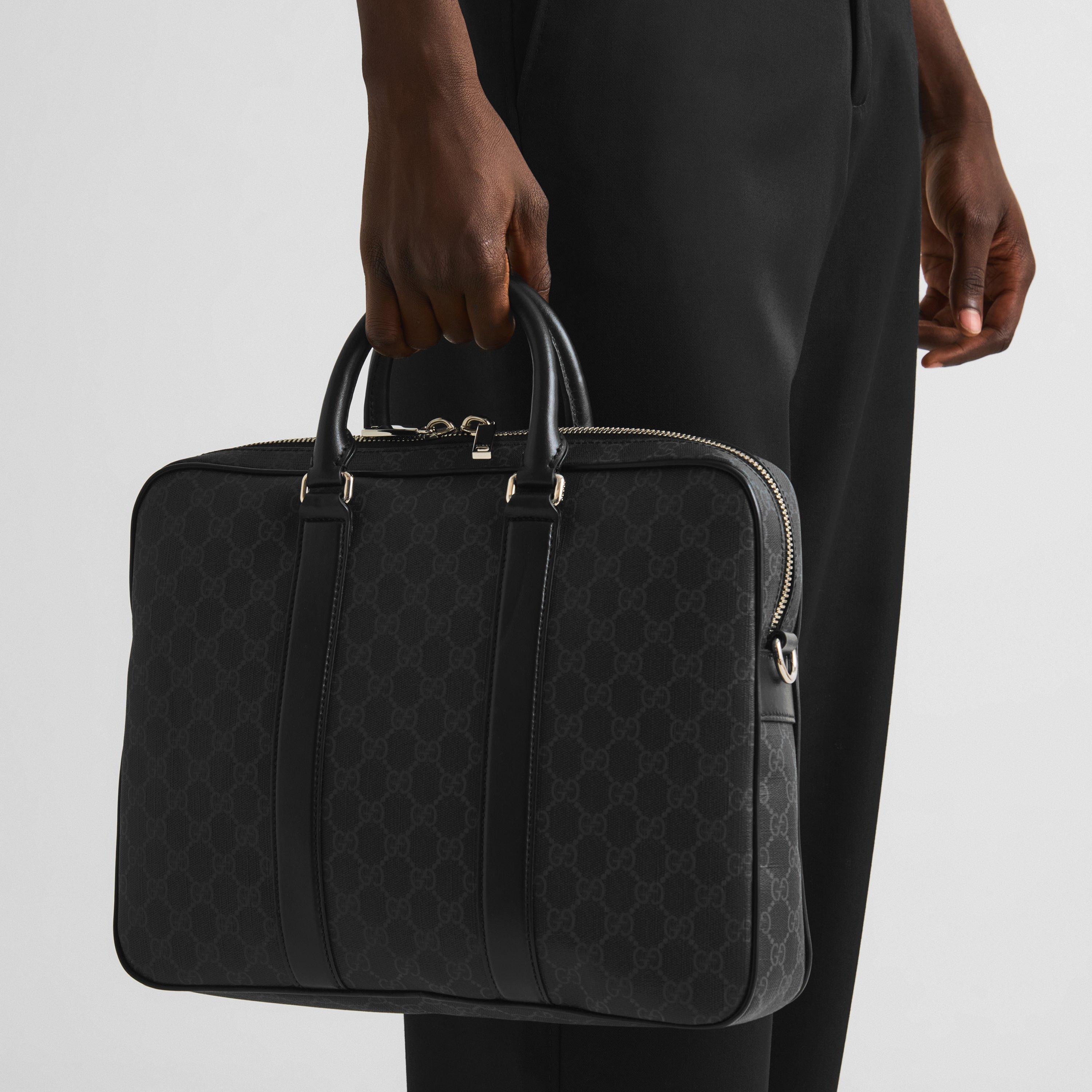 GG Black - Gucci - Men's Document Laptop Bag - 3