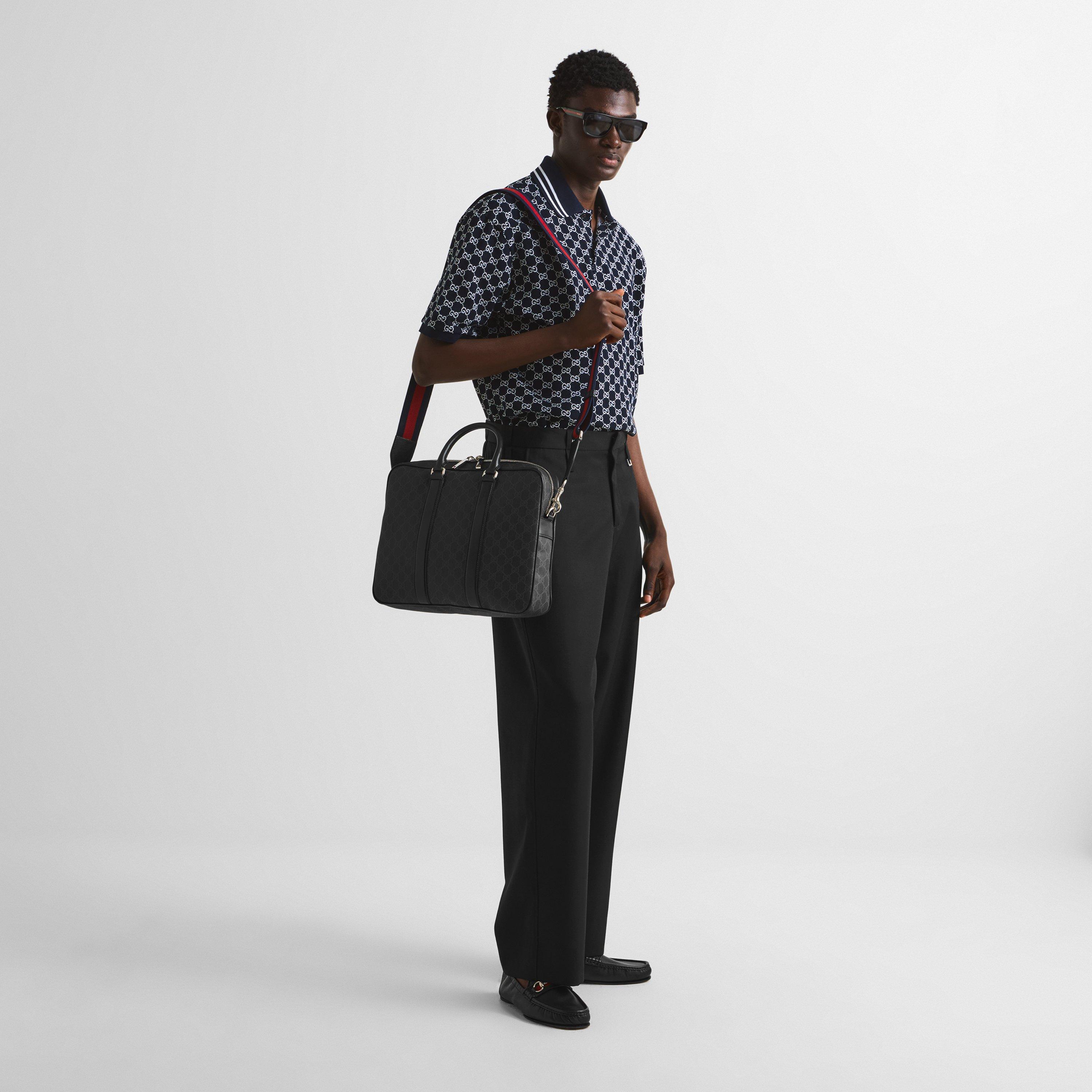 GG Black - Gucci - Men's Document Laptop Bag - 6