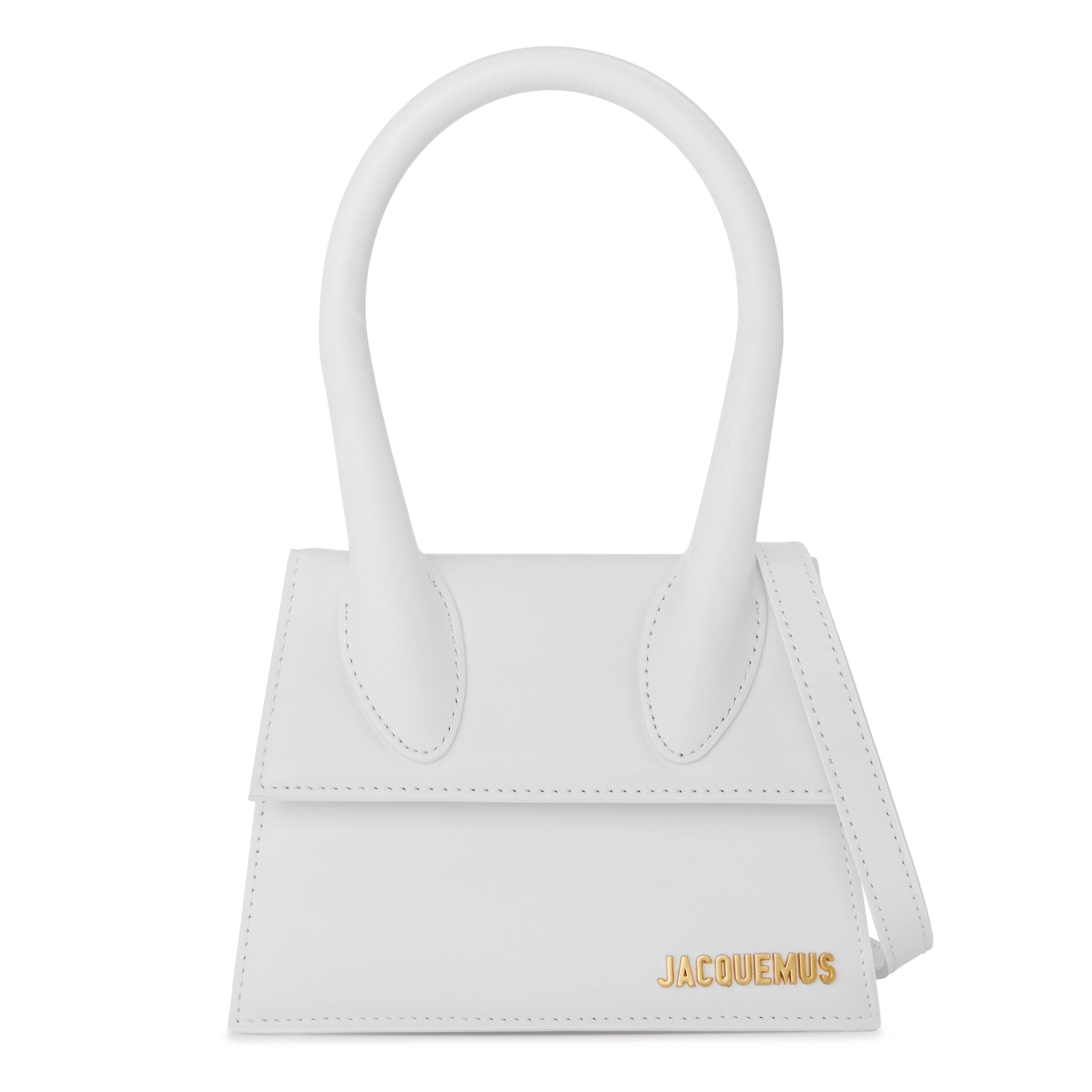 Jacquemus Women's Plain Leather Le Chiquito Moyen Bag - White