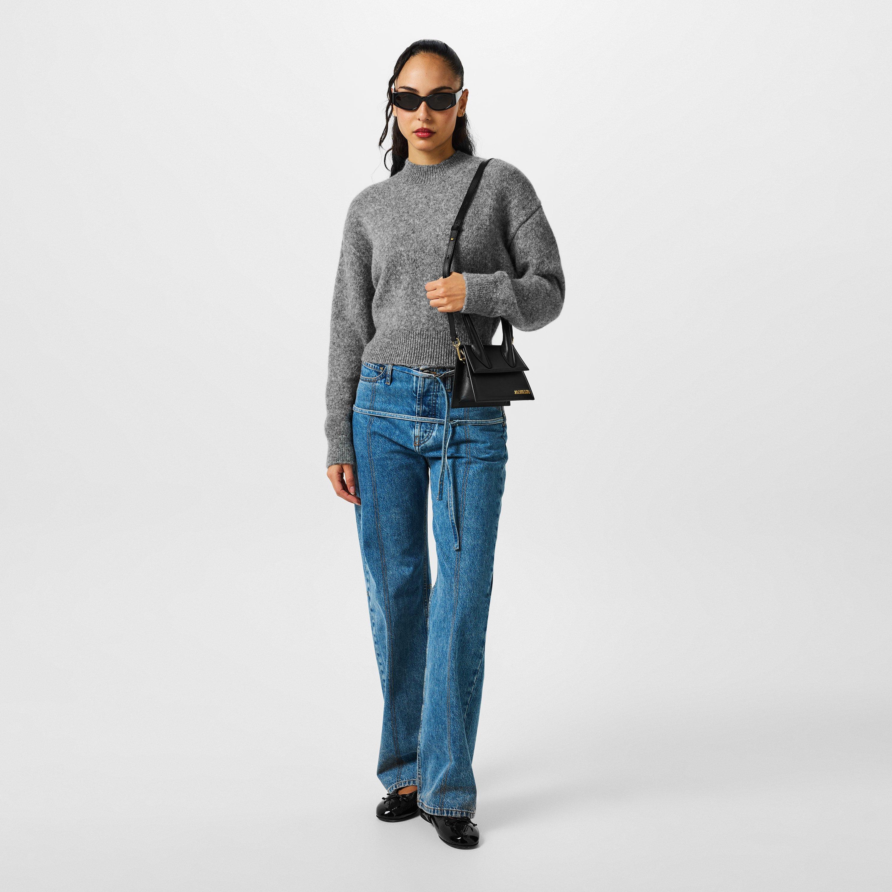 Black - Jacquemus - Women's Plain Leather Le Chiquito Moyen Bag - 5