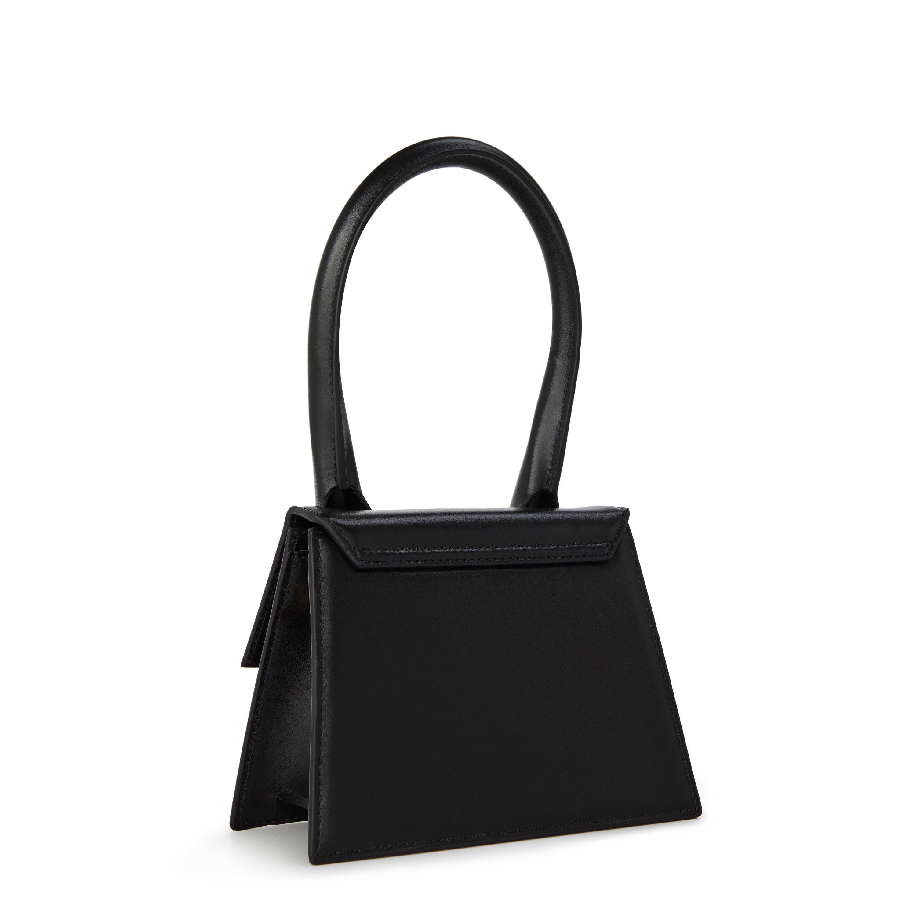 Black - Jacquemus - Women's Plain Leather Le Chiquito Moyen Bag - 3