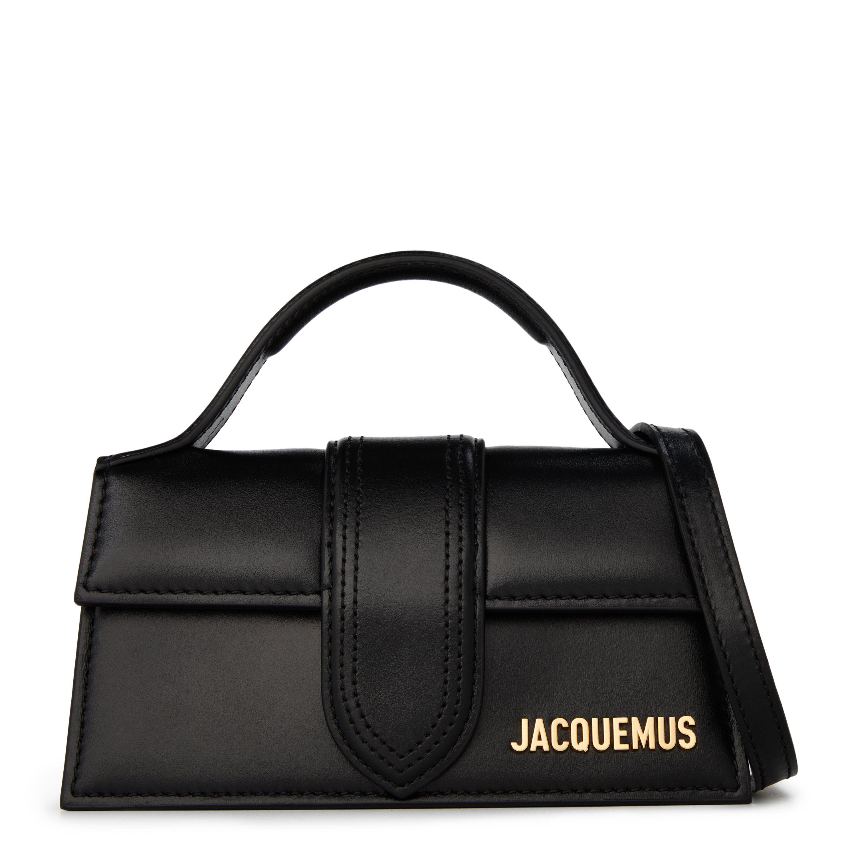Black - Jacquemus - Women's Plain Leather Le Bambino Crossbody Bag - 1