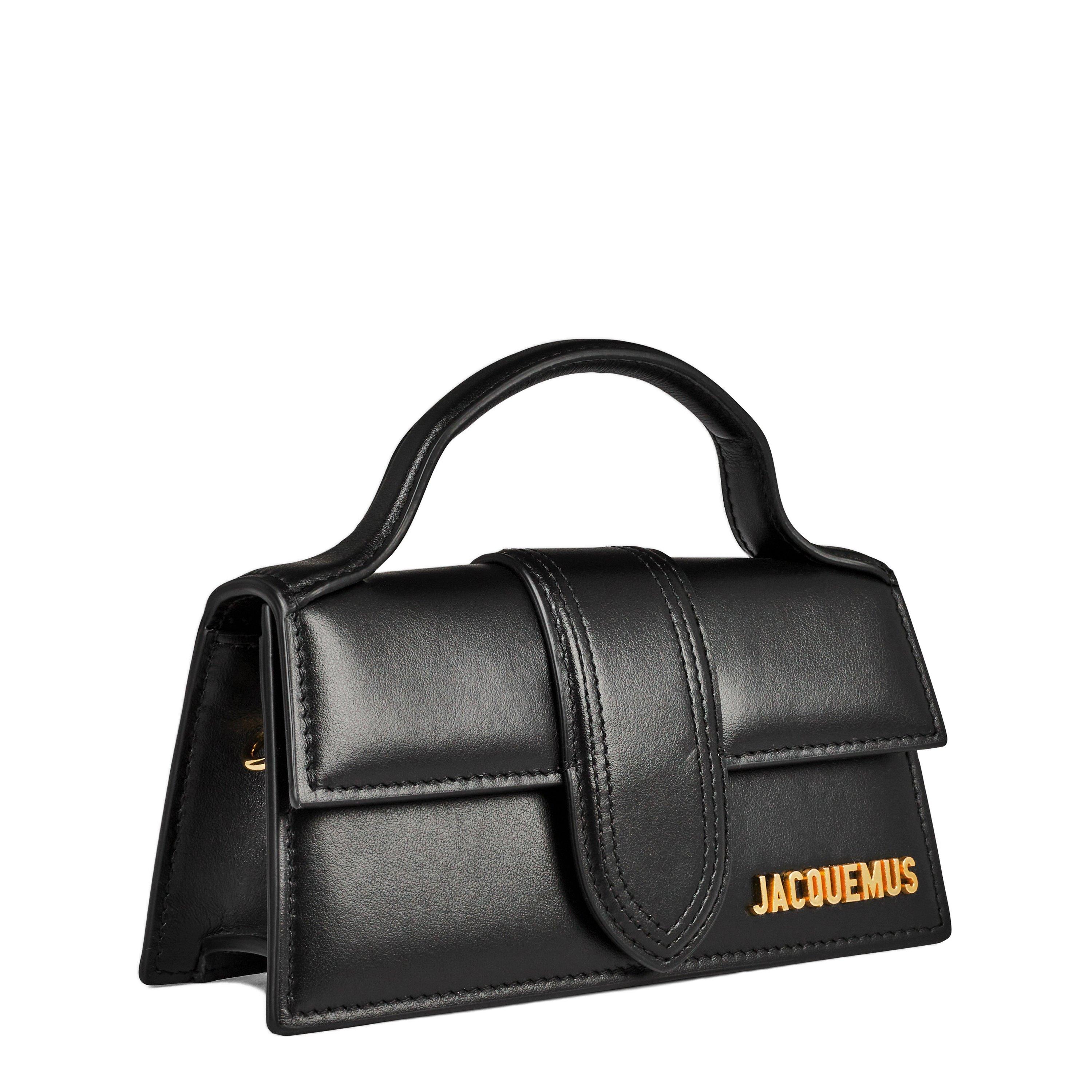 Black - Jacquemus - Women's Plain Leather Le Bambino Crossbody Bag - 6