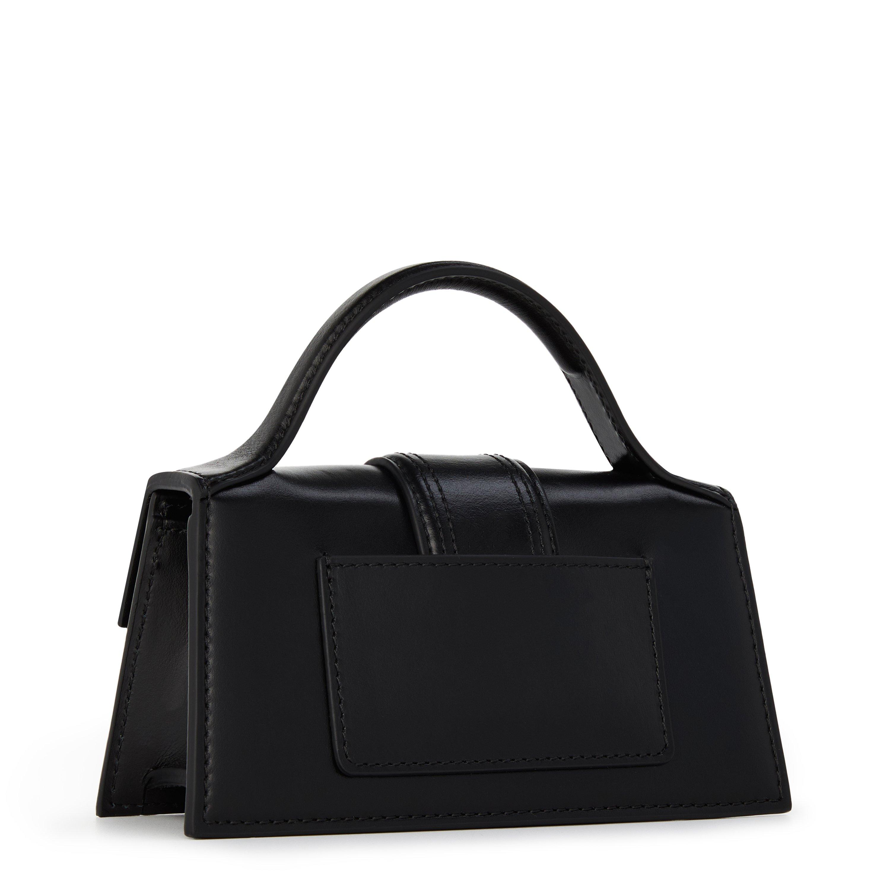 Black - Jacquemus - Women's Plain Leather Le Bambino Crossbody Bag - 3