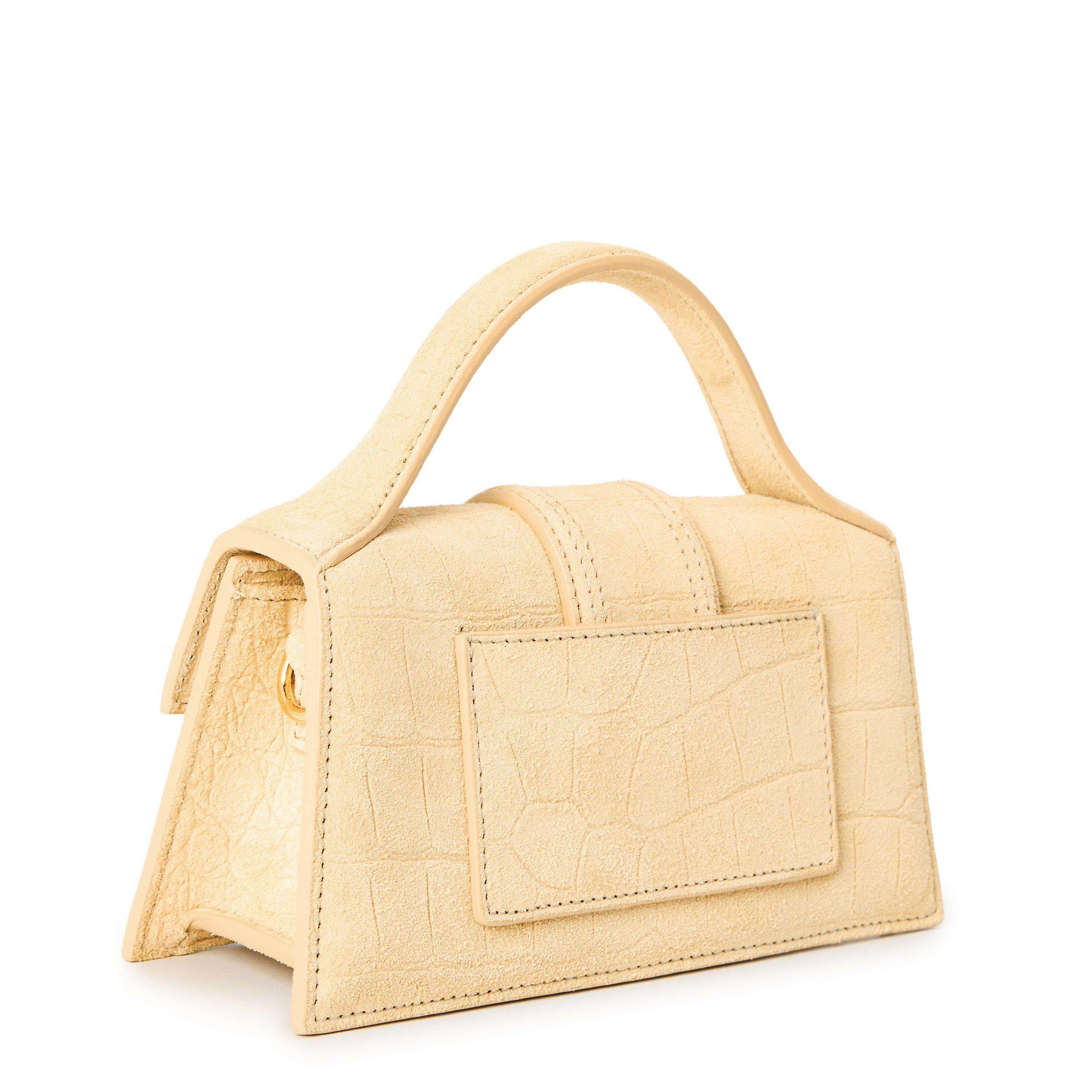 Beige - Jacquemus - Women's Plain Leather Le Bambino Crossbody Bag - 2