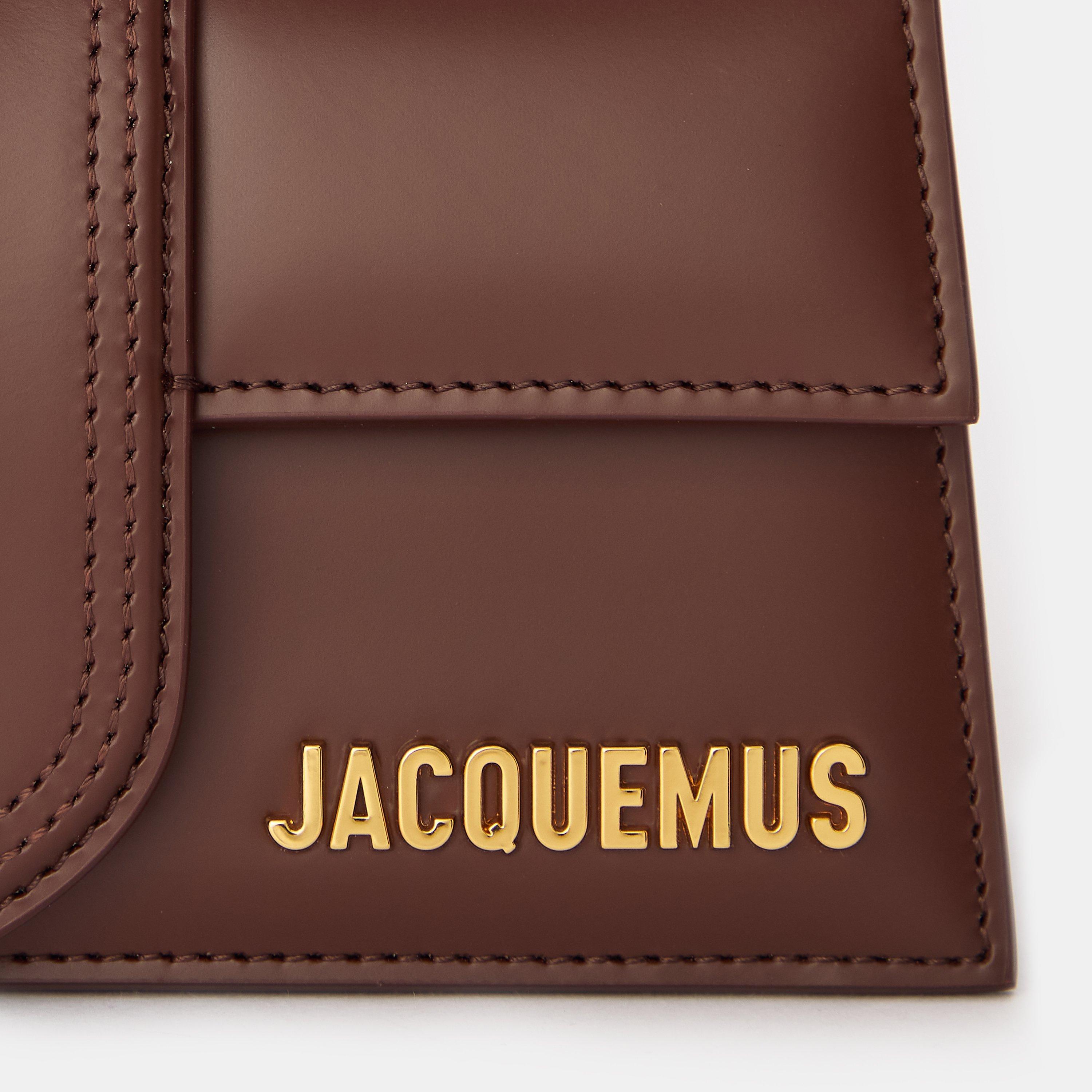 Brown - Jacquemus - Women's Plain Leather Le Bambino Crossbody Bag - 4