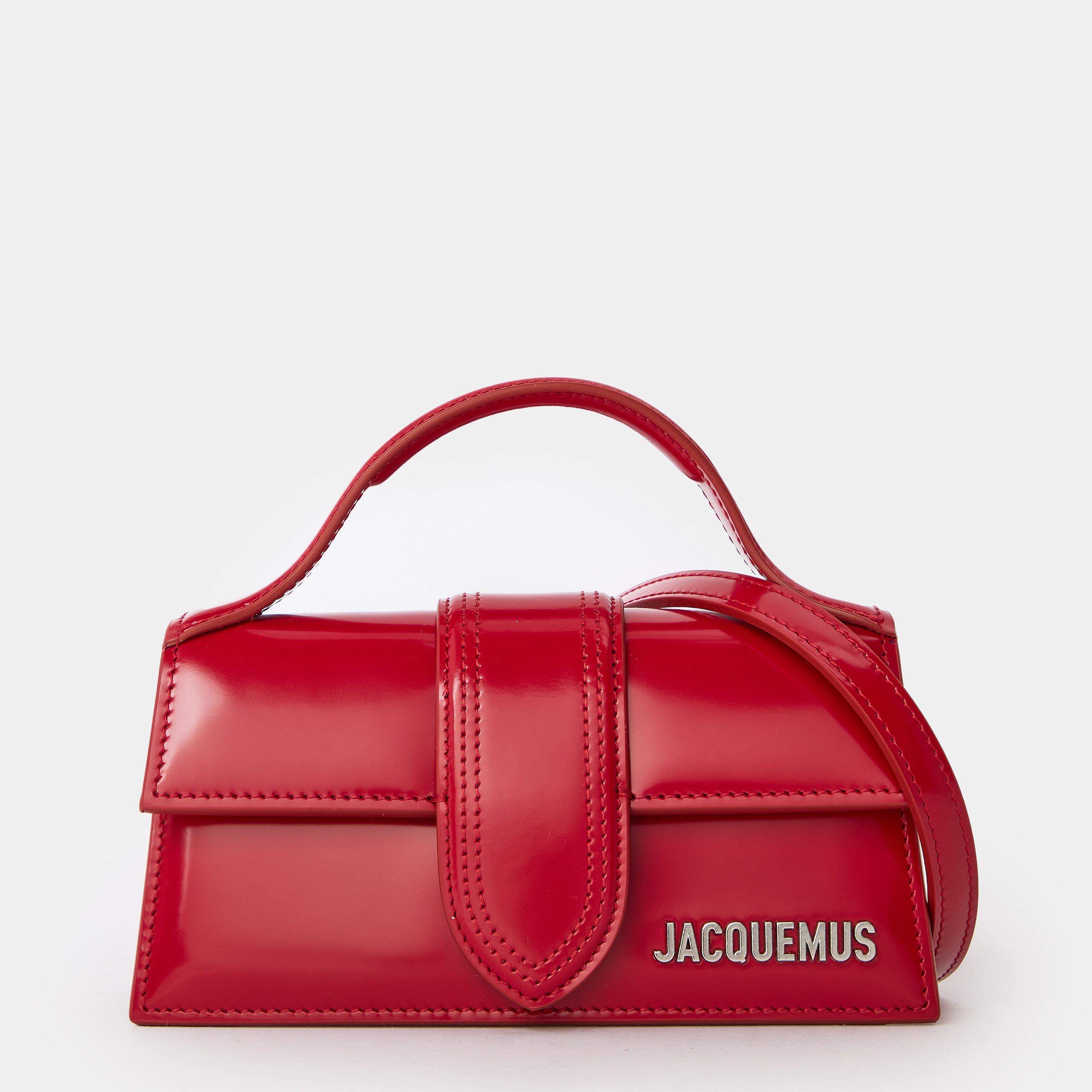Jacquemus Women's Plain Leather Le Bambino Crossbody Bag - Red