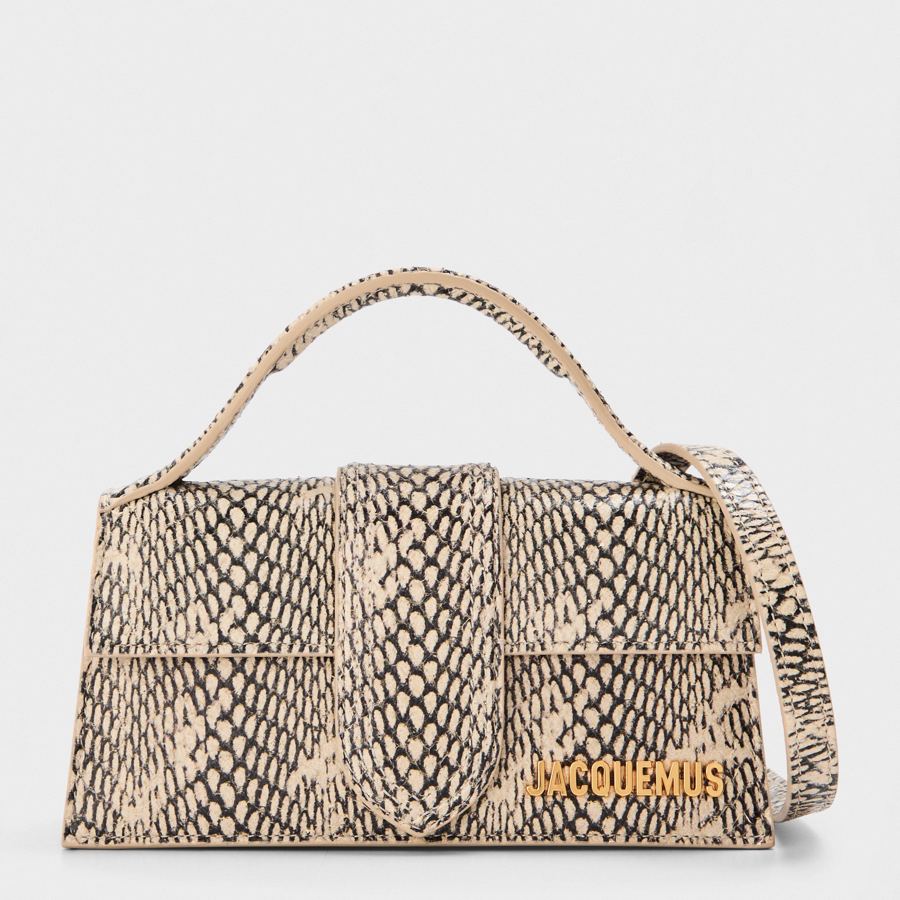 Jacquemus Women's Plain Leather Le Bambino Crossbody Bag - Beige