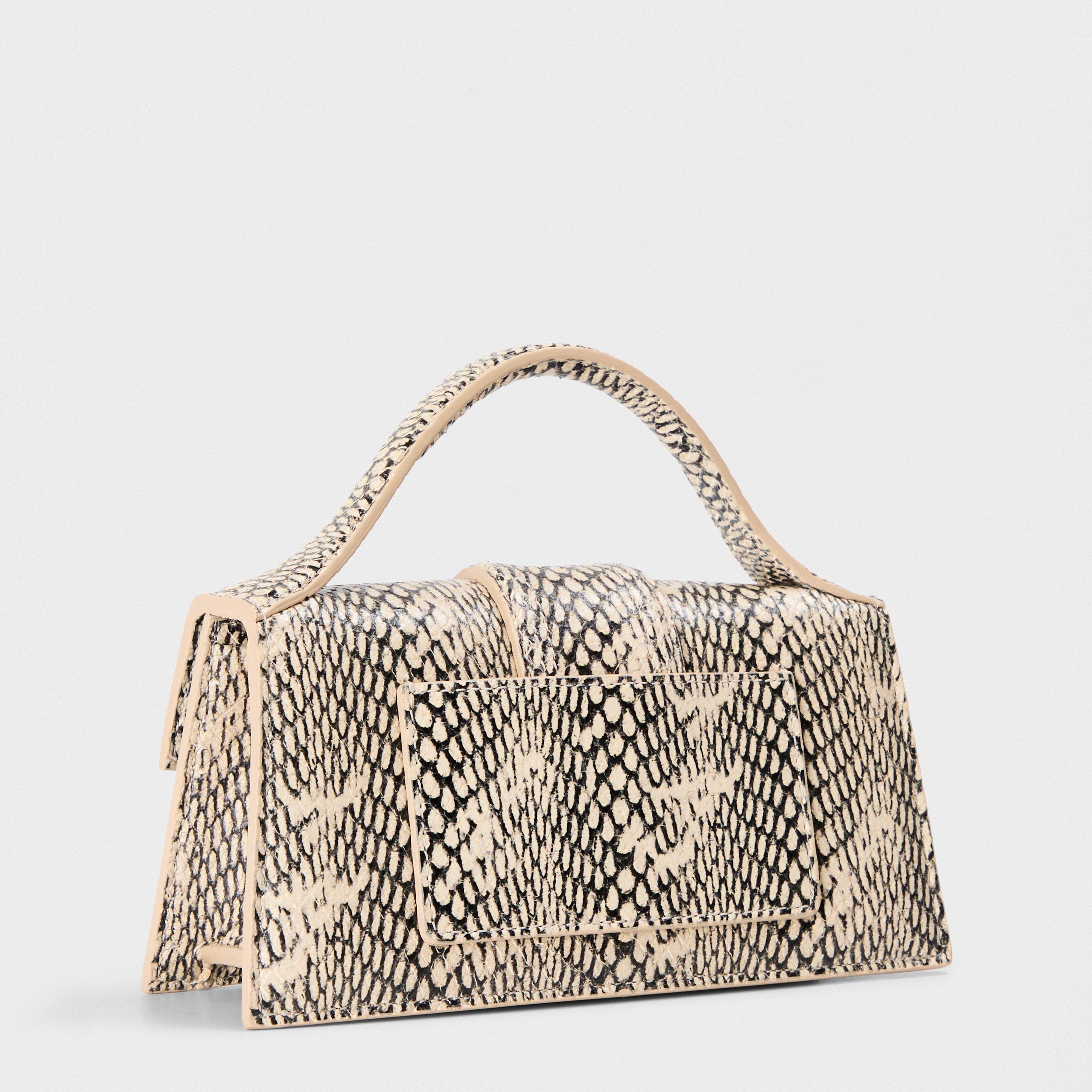 Beige - Jacquemus - Women's Plain Leather Le Bambino Crossbody Bag - 2