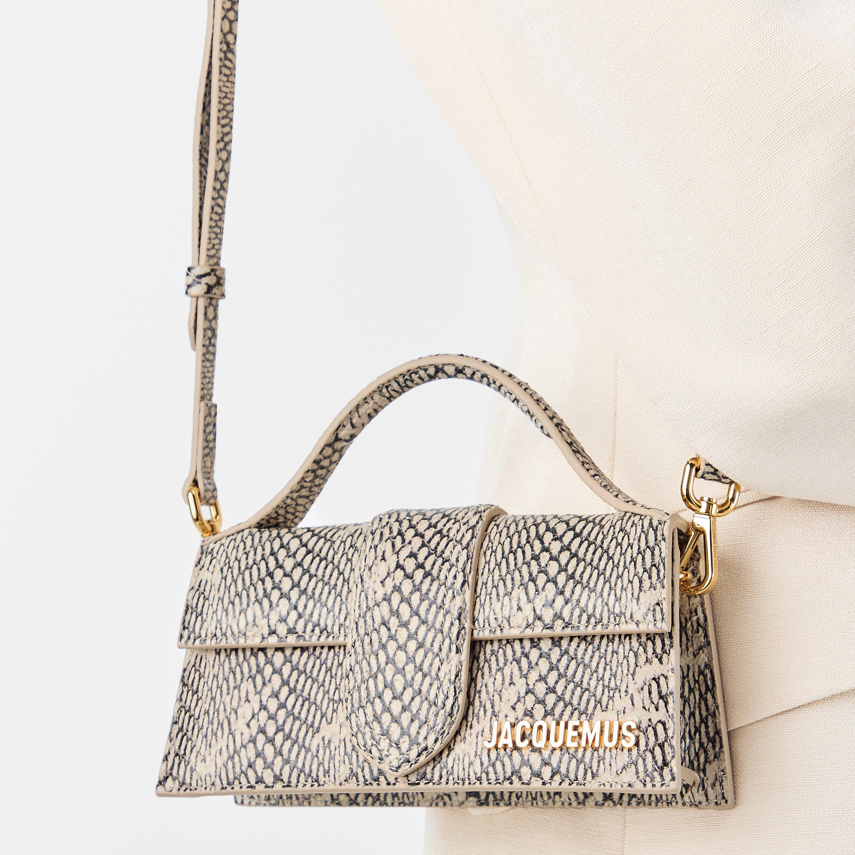 Beige - Jacquemus - Women's Plain Leather Le Bambino Crossbody Bag - 3