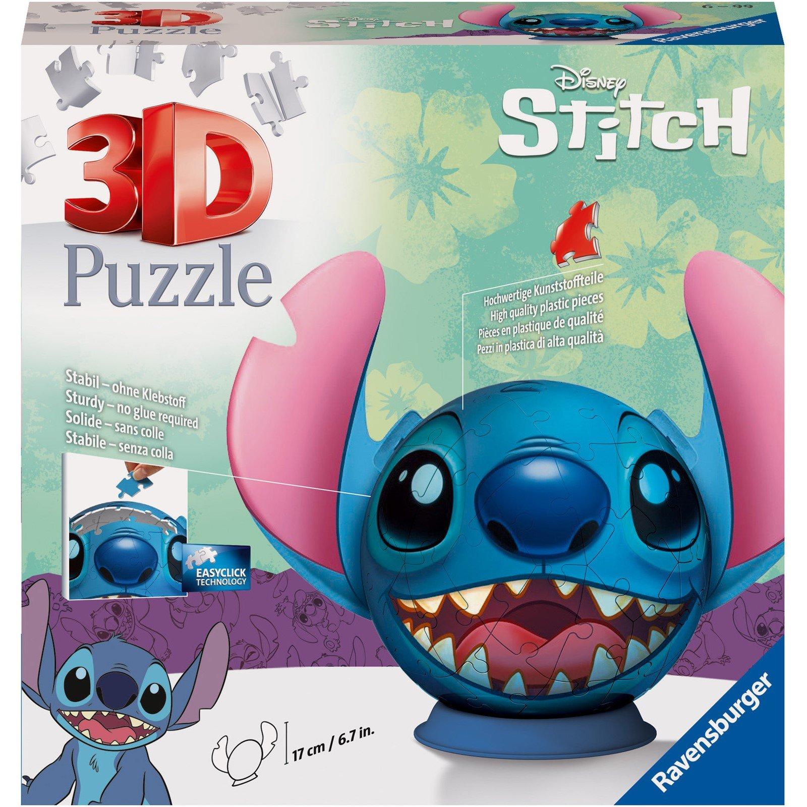 Disney Stitch  Kids With Ears 3D Puzzle Ball 72Pc