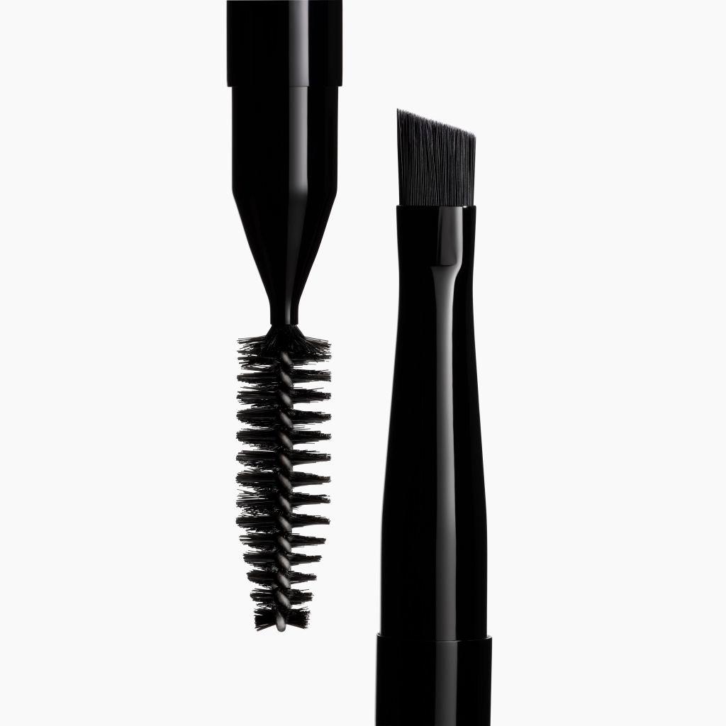 Black - CHANEL - PINCEAU DUO SOURCILS N°207 Dual-Ended Brow Brush: Grooms And Defines - 2