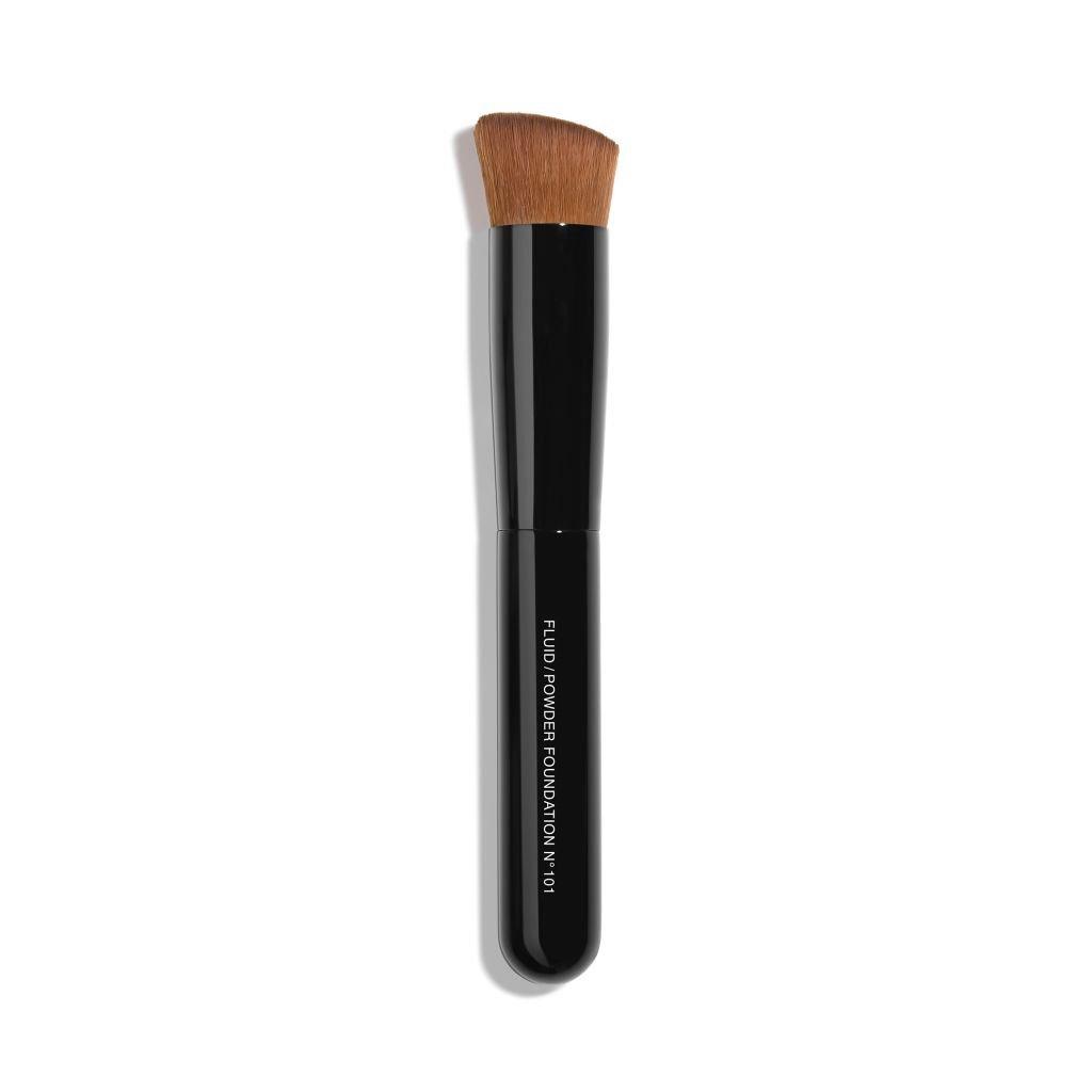 CHANEL PINCEAU TEINT 2 EN 1 - FLUIDE ET POUDRE N°101 Fluid And Powder Foundation Brush - Black