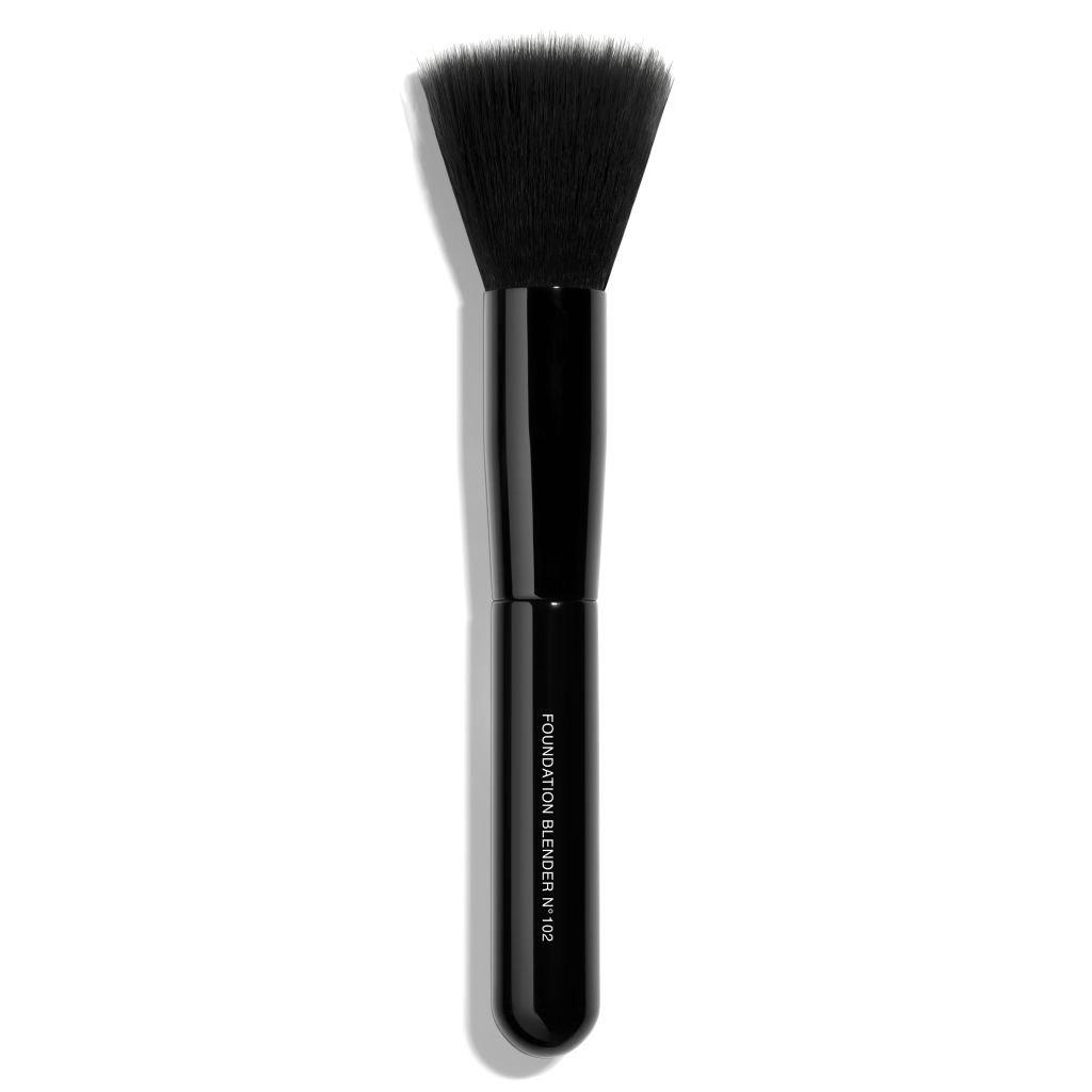 Black - CHANEL - PINCEAU ESTOMPE TEINT N°102 Foundation-Blending Brush - 1