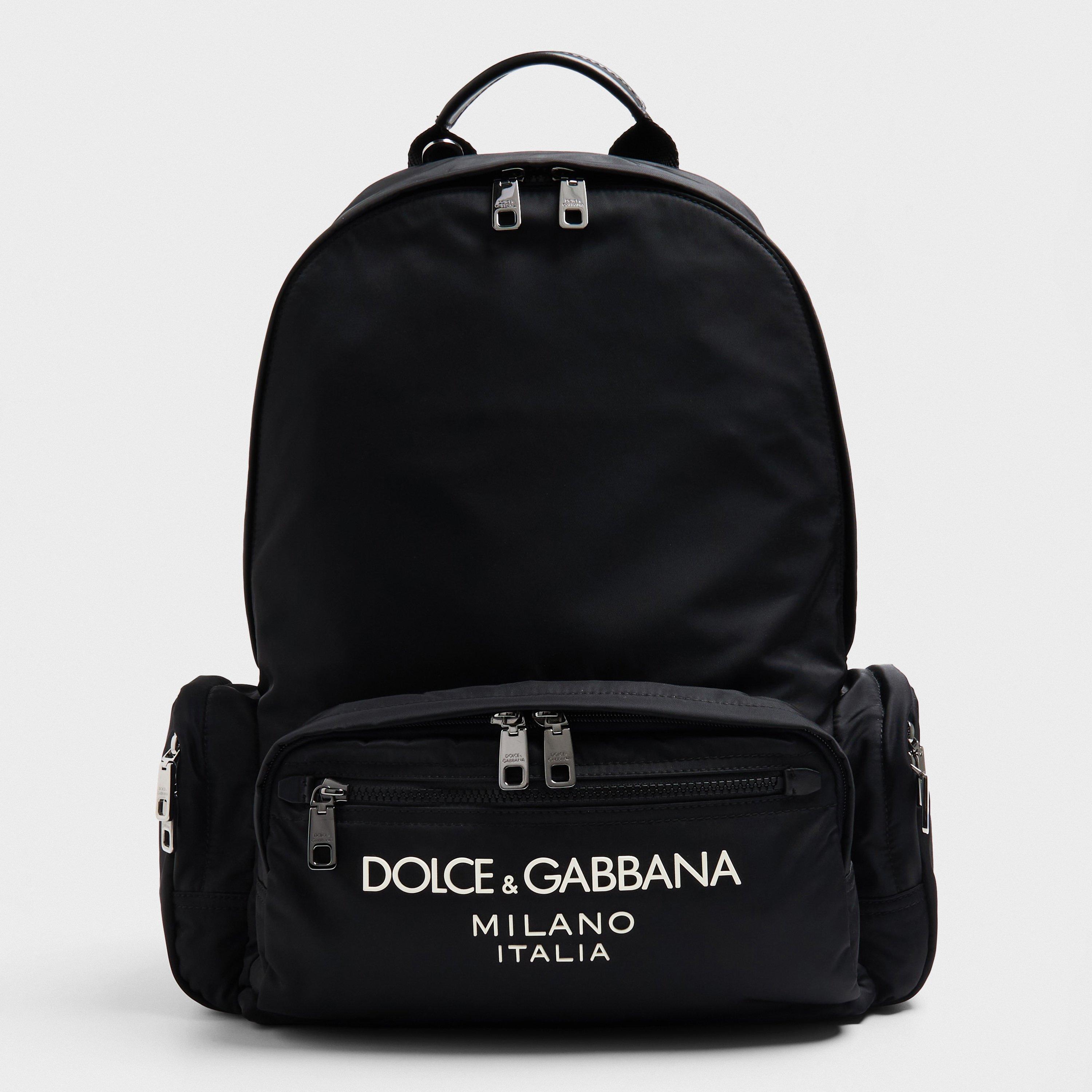 White/Black - Dolce and Gabbana - Men's Backpack - 1
