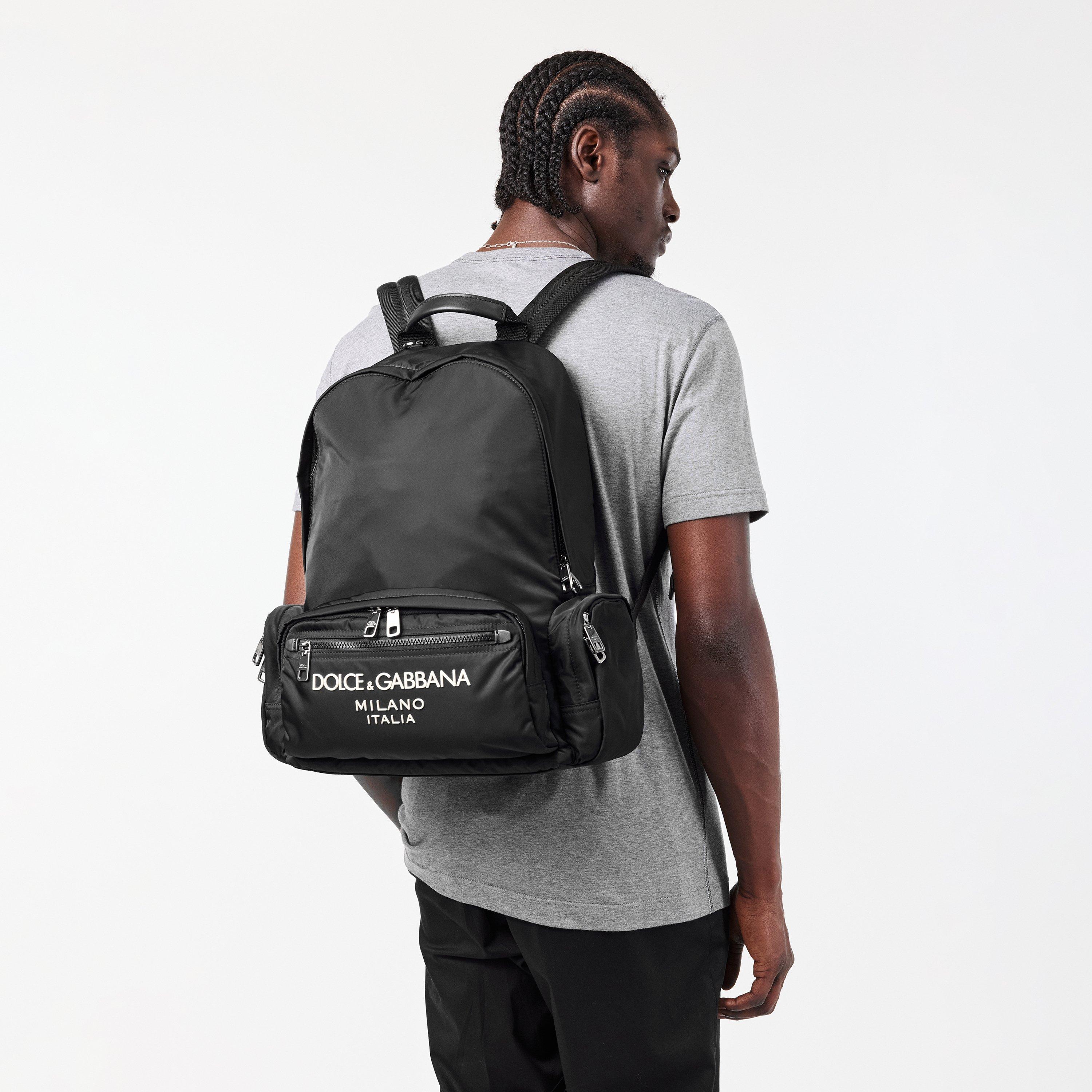 White/Black - Dolce and Gabbana - Men's Back Packs - 3