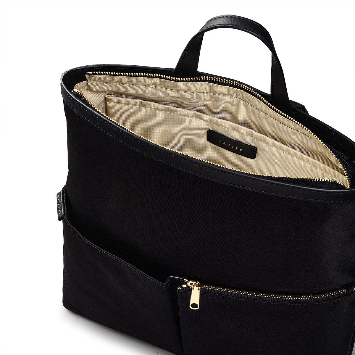 Black - Radley - Adults Zip-Top Backpack - 3