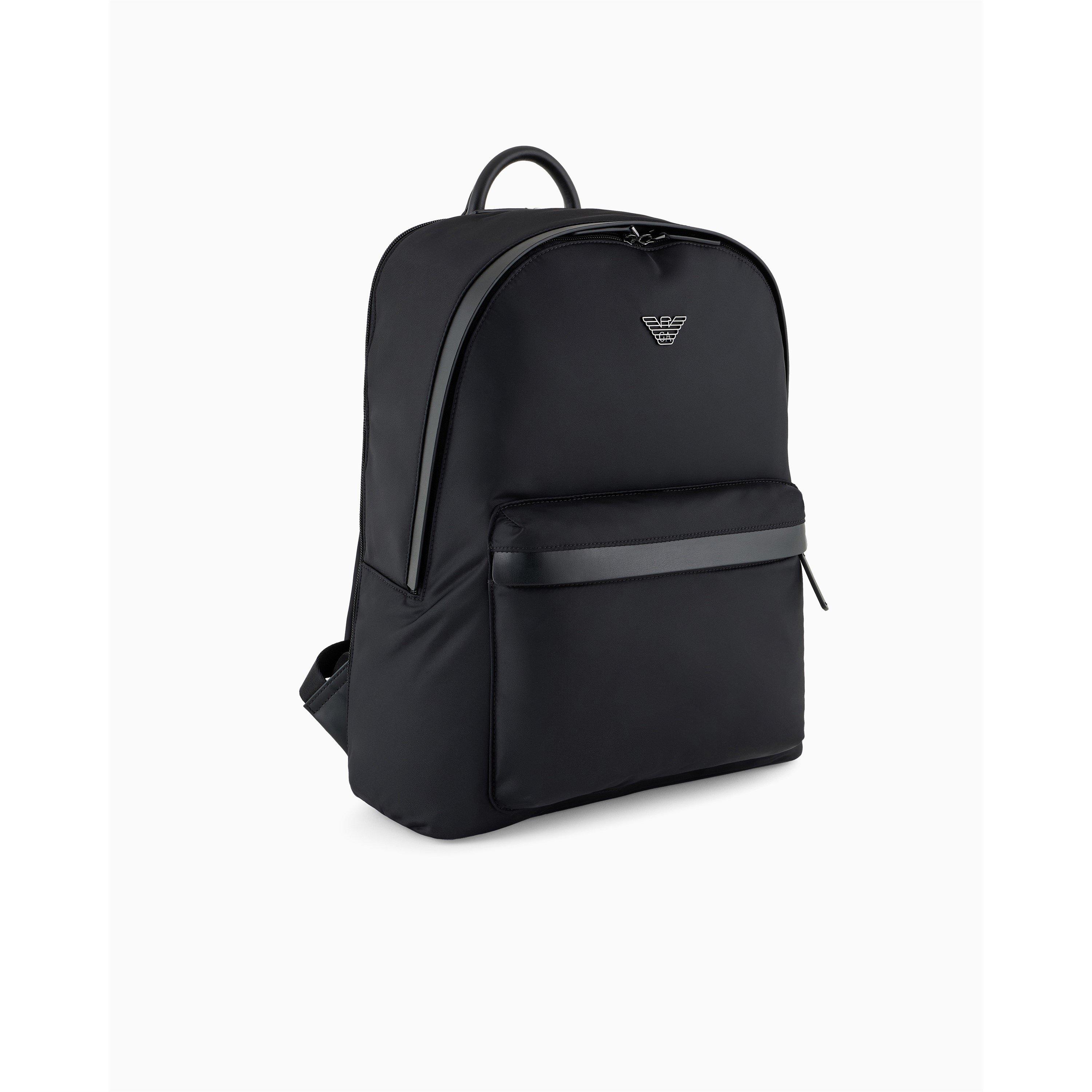 Black Beauty - Emporio Armani - Men's Recycled Nylon Backpack - 3