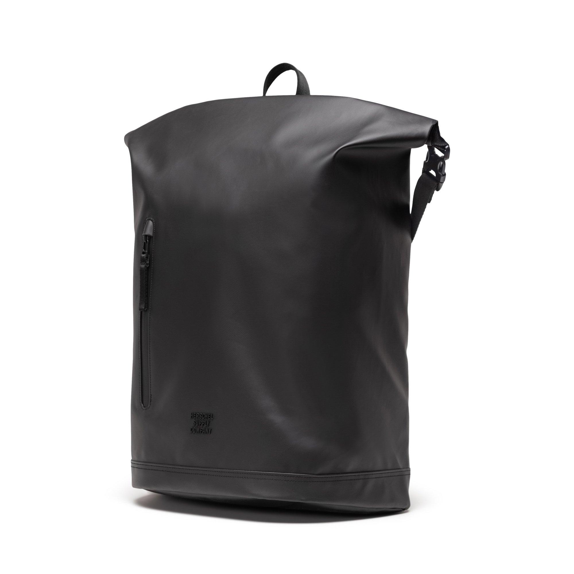 Black - Herschel Supply Co - Weather Resistant Roll Top Backpack - 26L - 3