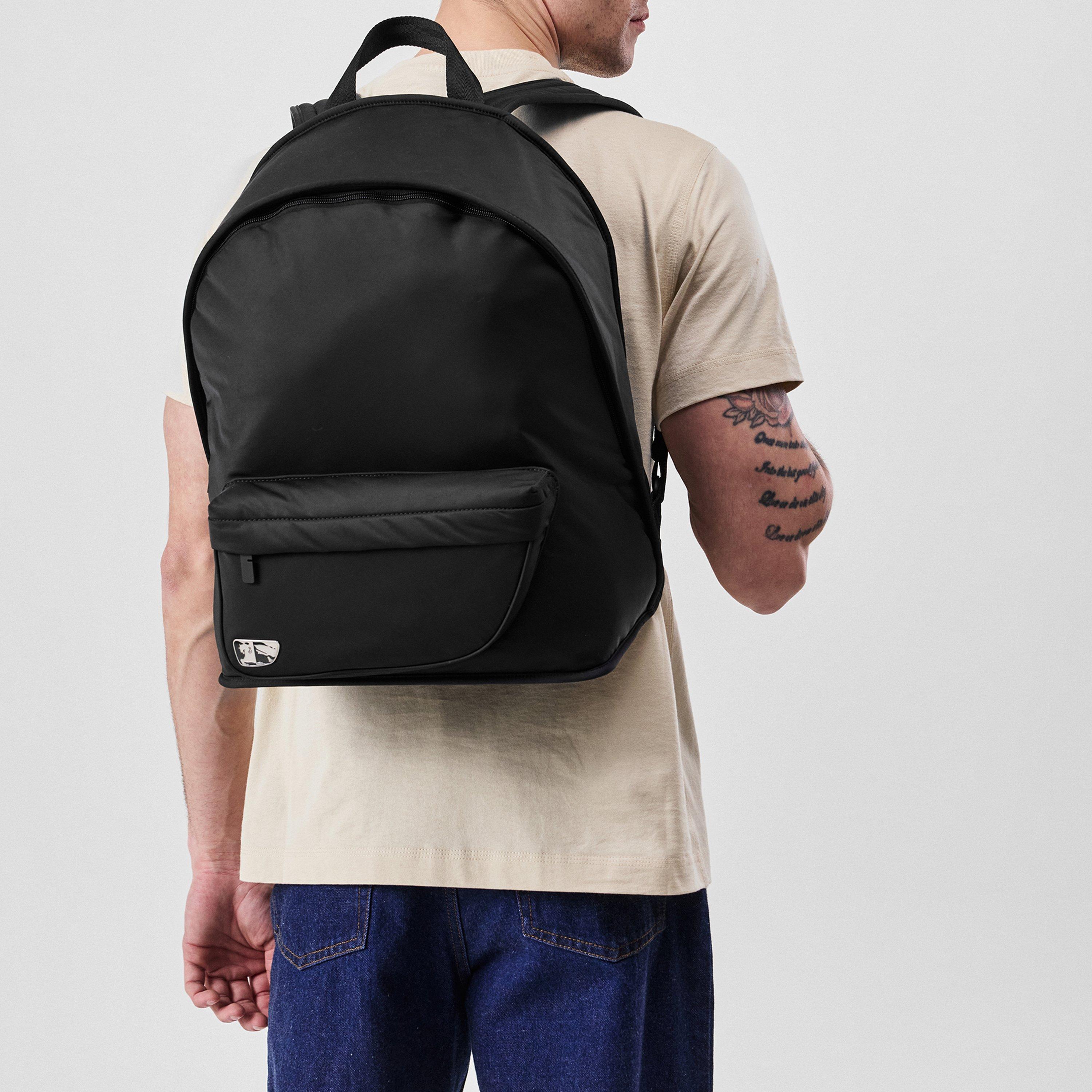 Black - Burberry - Shield Backpack - 2