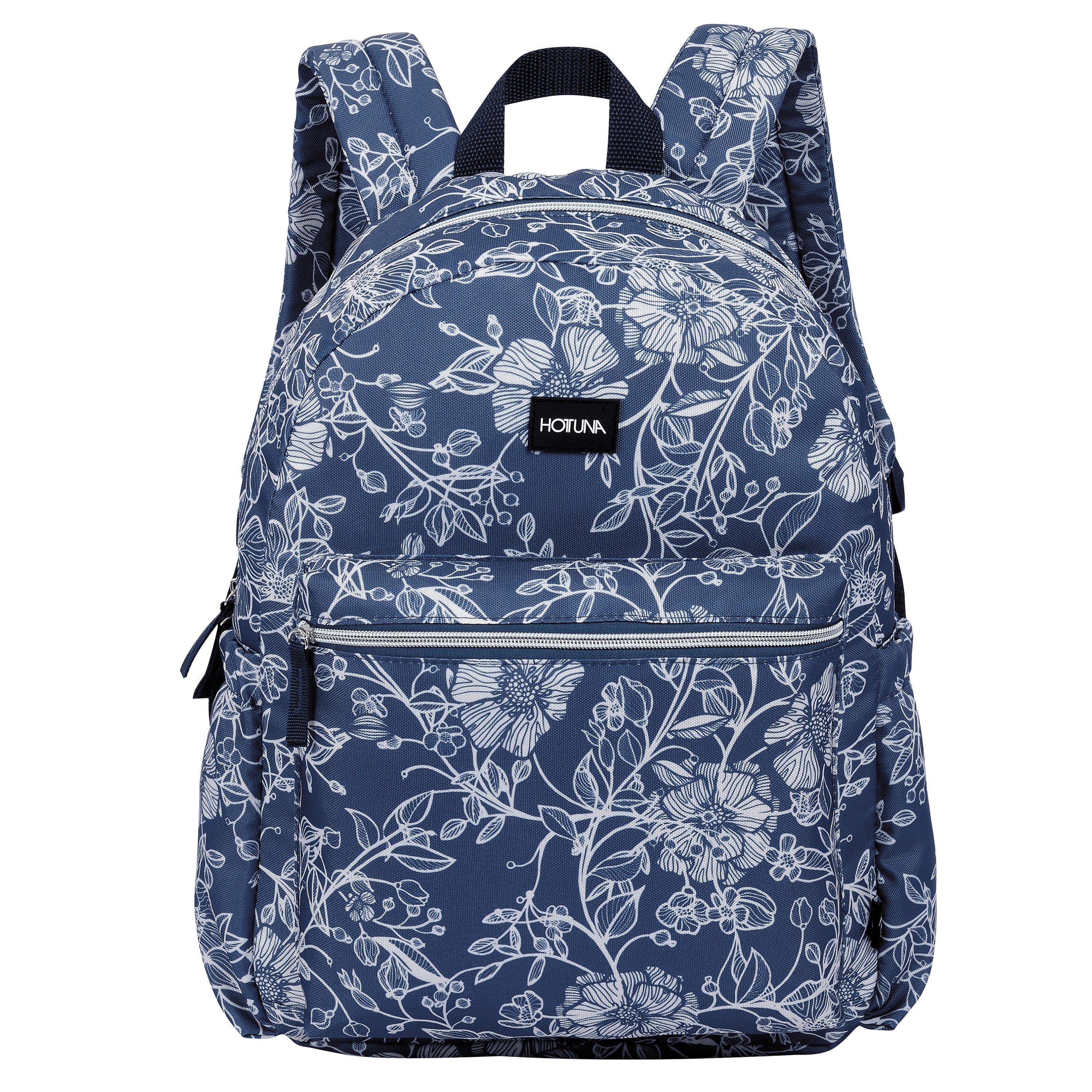 Blue - Hot Tuna - Floral Backpack Adults - 1
