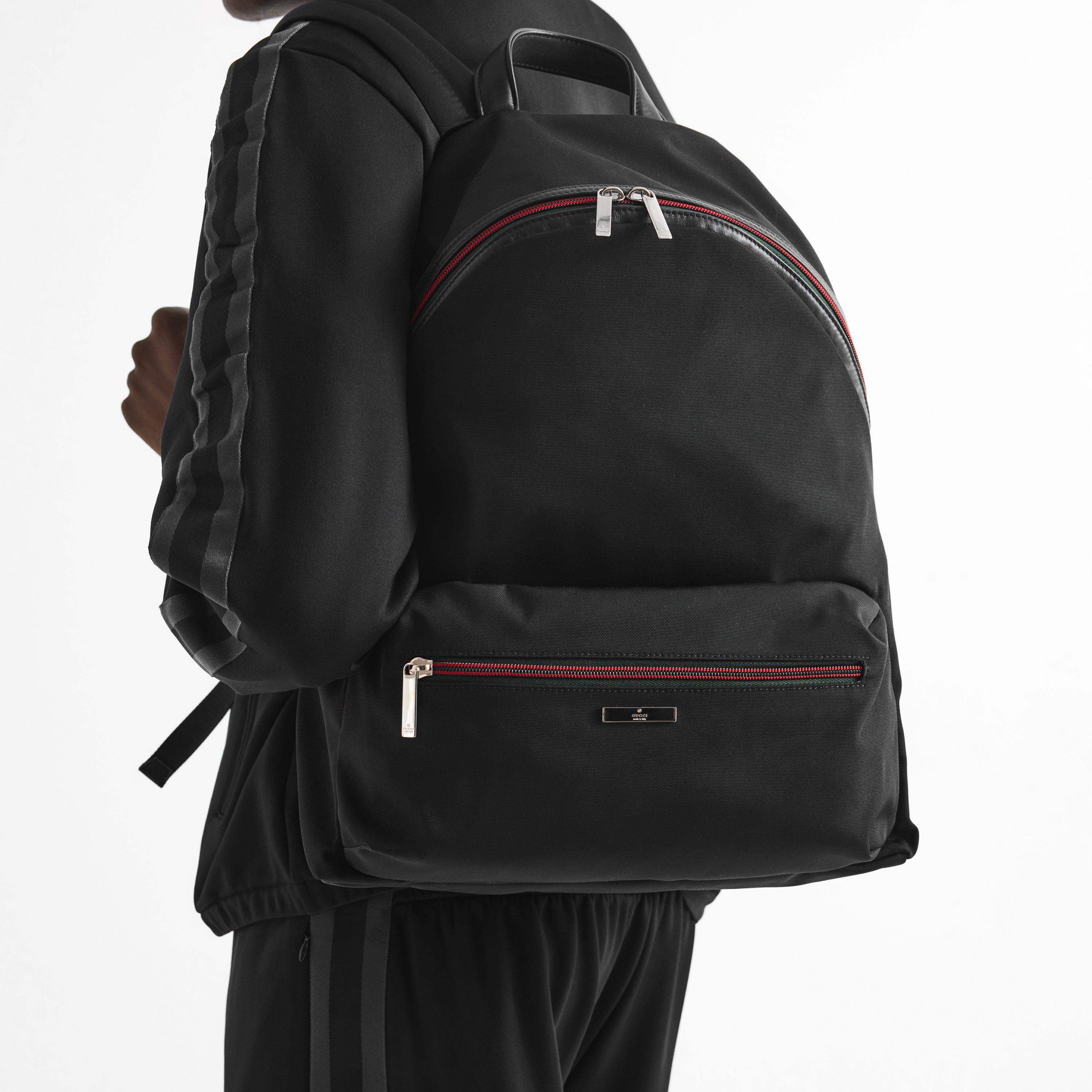 Black - Gucci - Men's Tag Backpack - 3