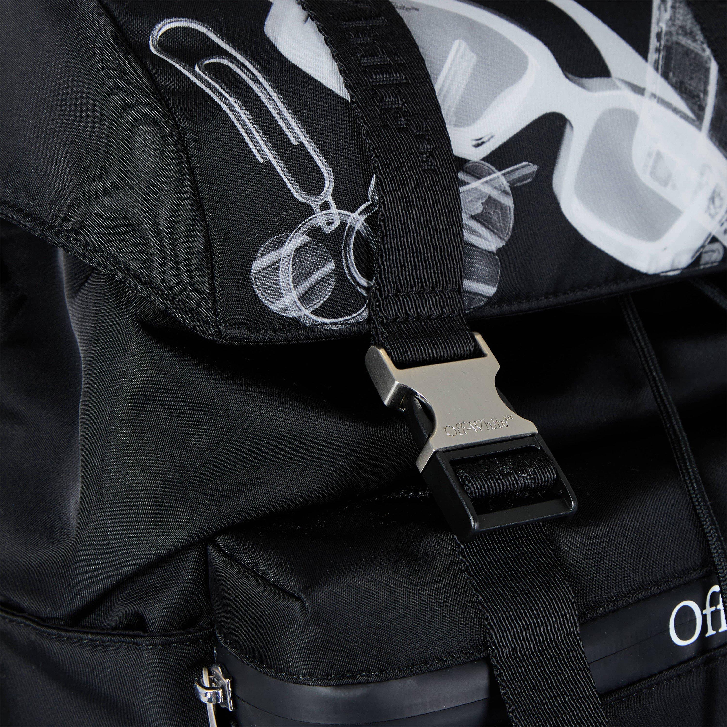 Black/White - Off White - Men's  Stylish Design Backpack - 3