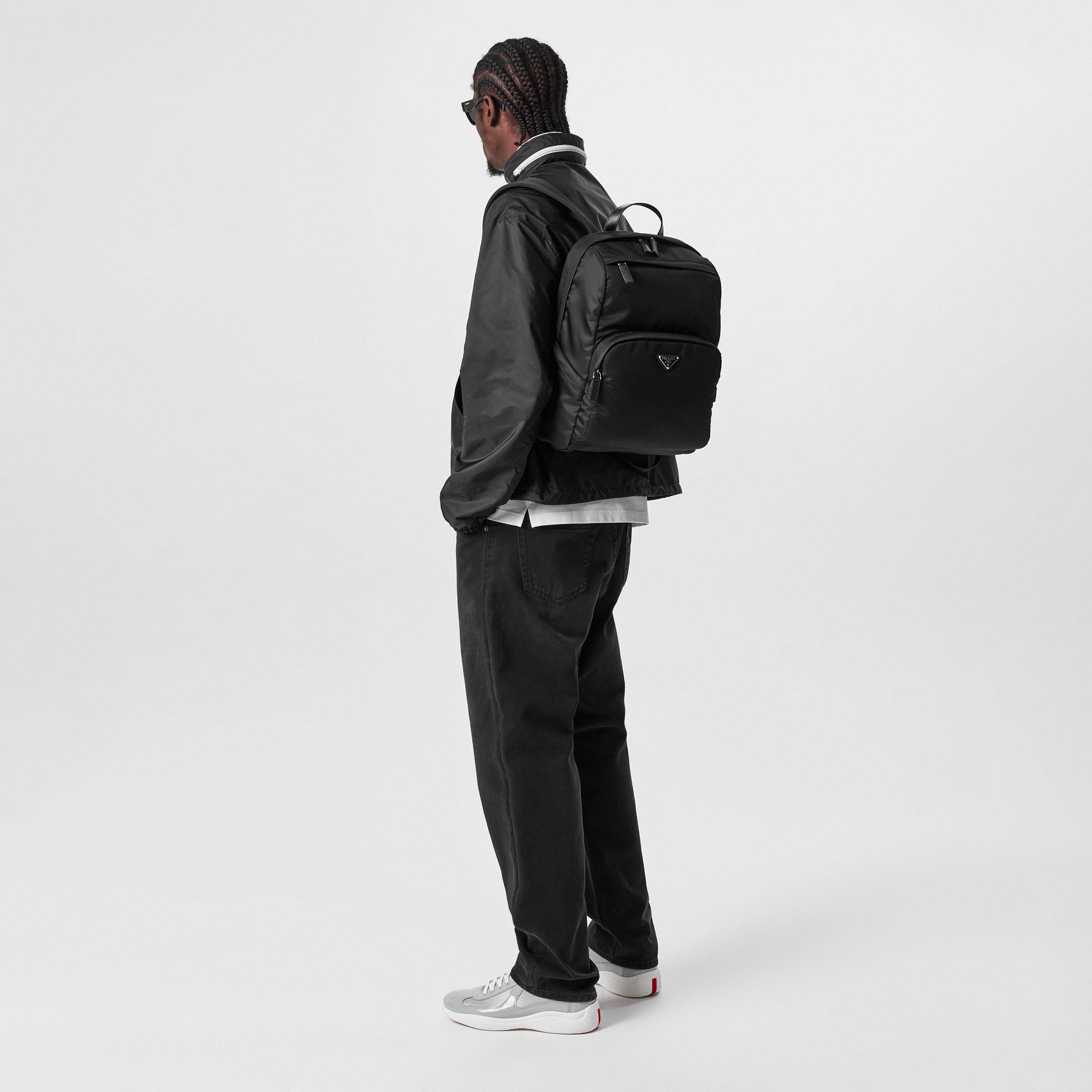 Black - Prada - Saffiano Leather Backpack - 6