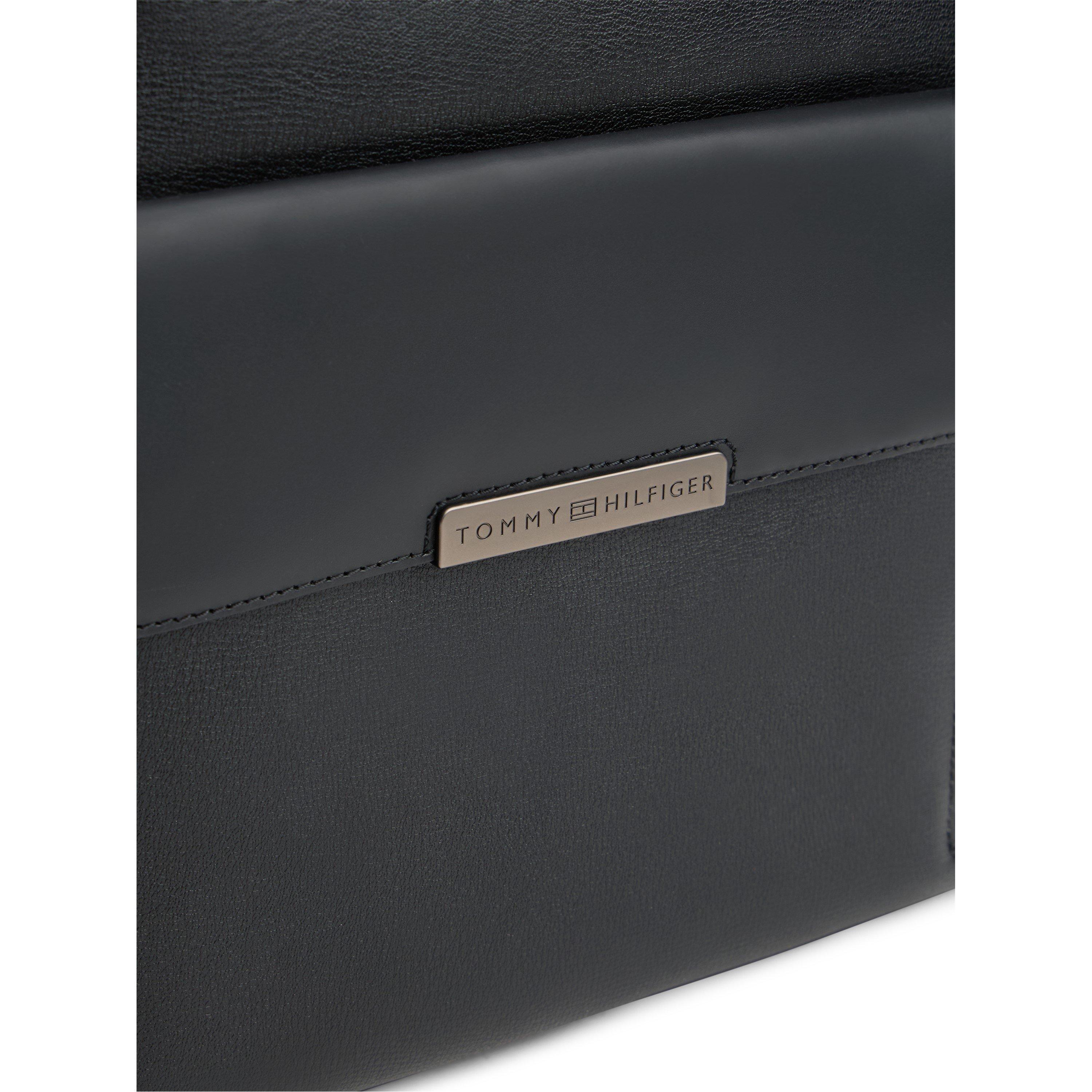 Black - Tommy Hilfiger - Business Leather Backpack - 4