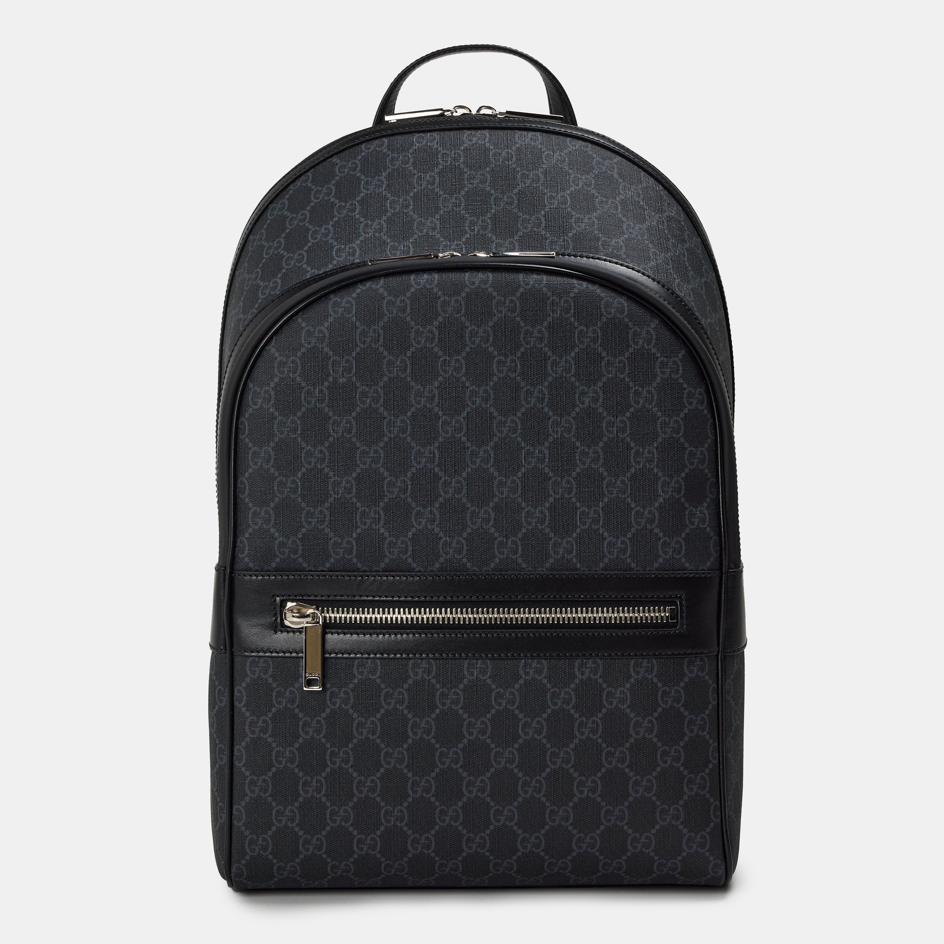 GG Black - Gucci - Men's GG Supreme Canvas Backpack - 1