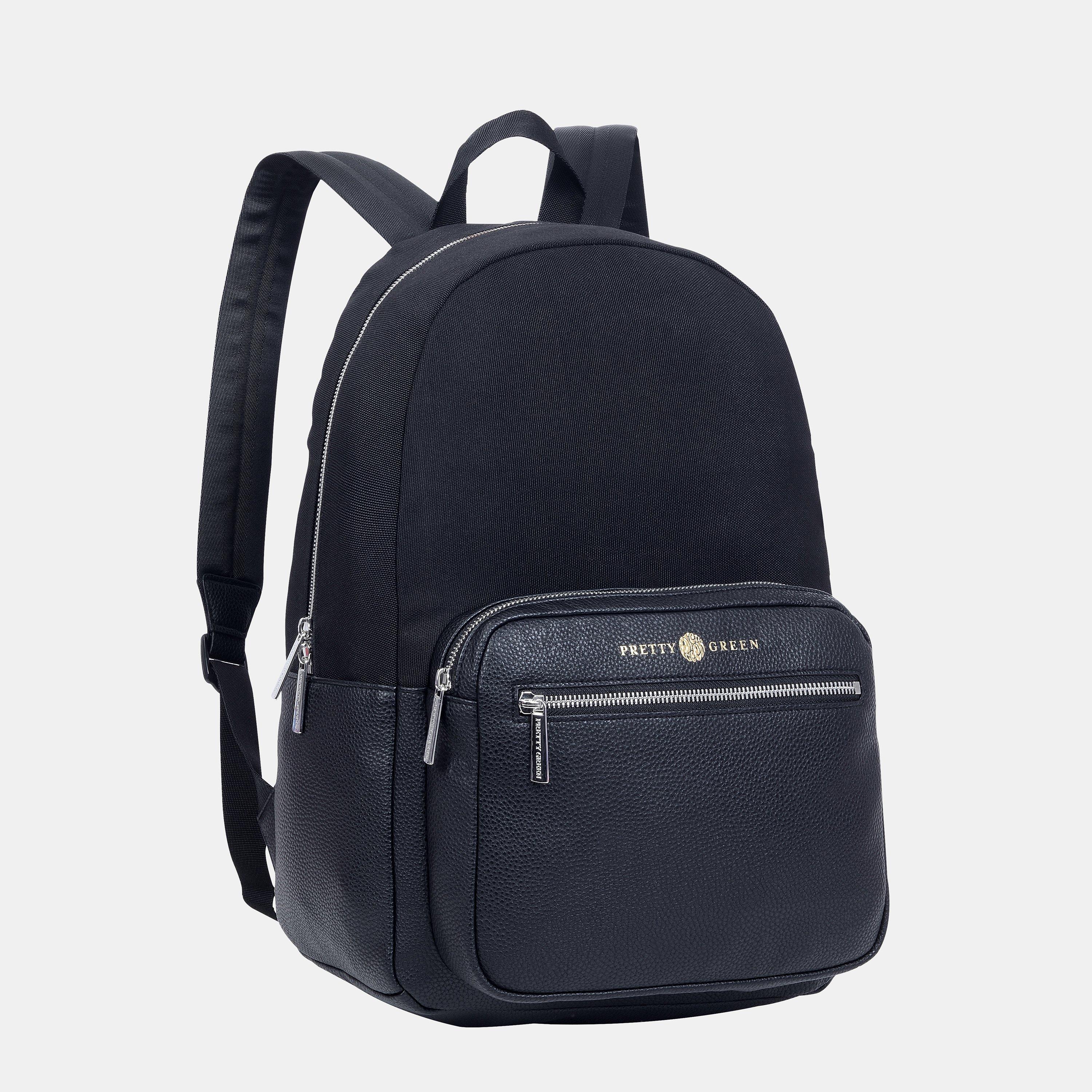 Black - Pretty Green - Essentials Backpack Mens - 1