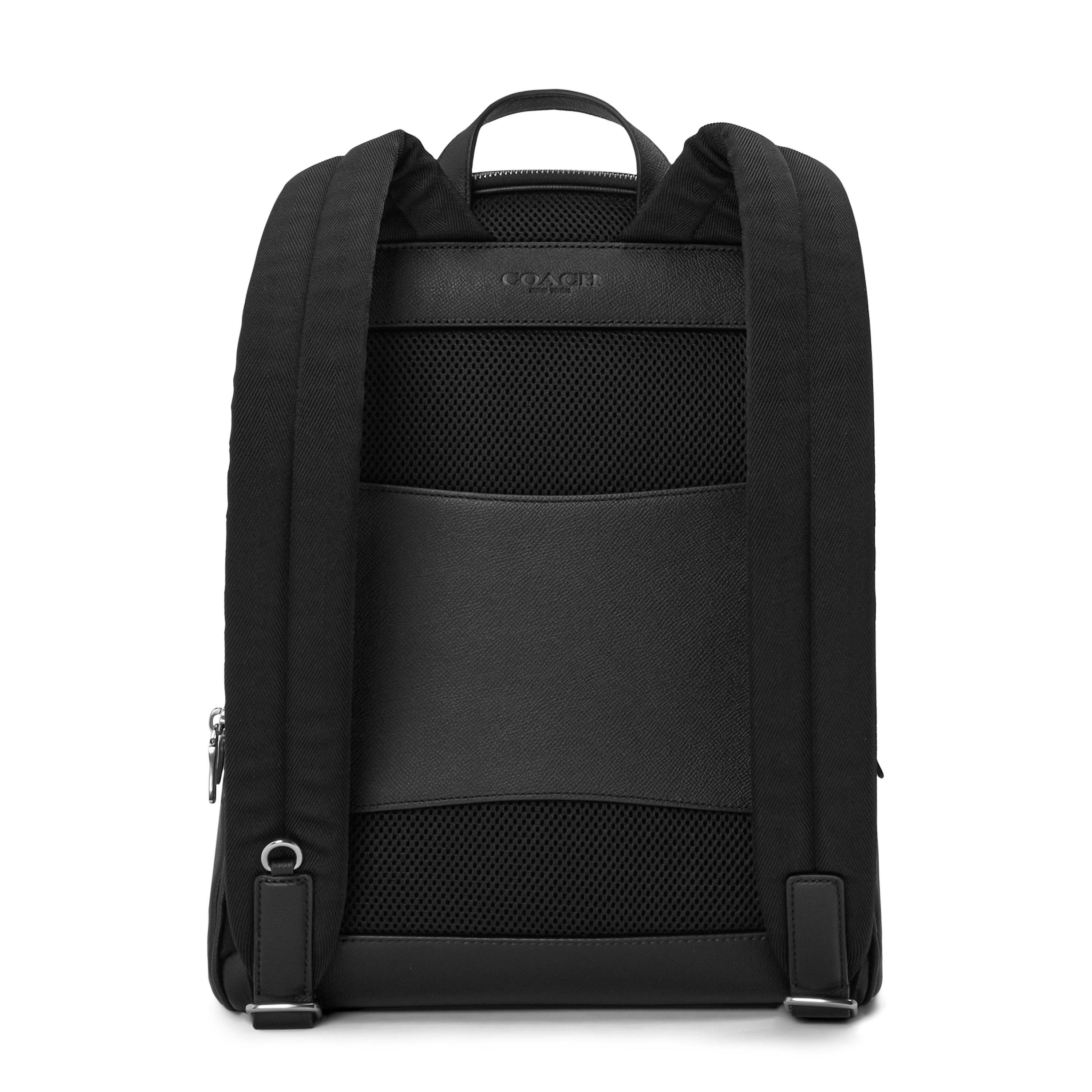 Black Signature - Coach - Wade Leather Backpack - 2
