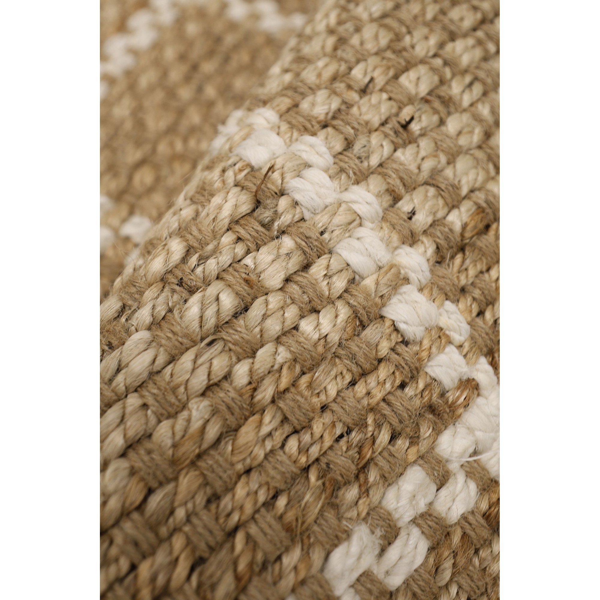 Natural - Homemaker - Jute Check Rug - 3