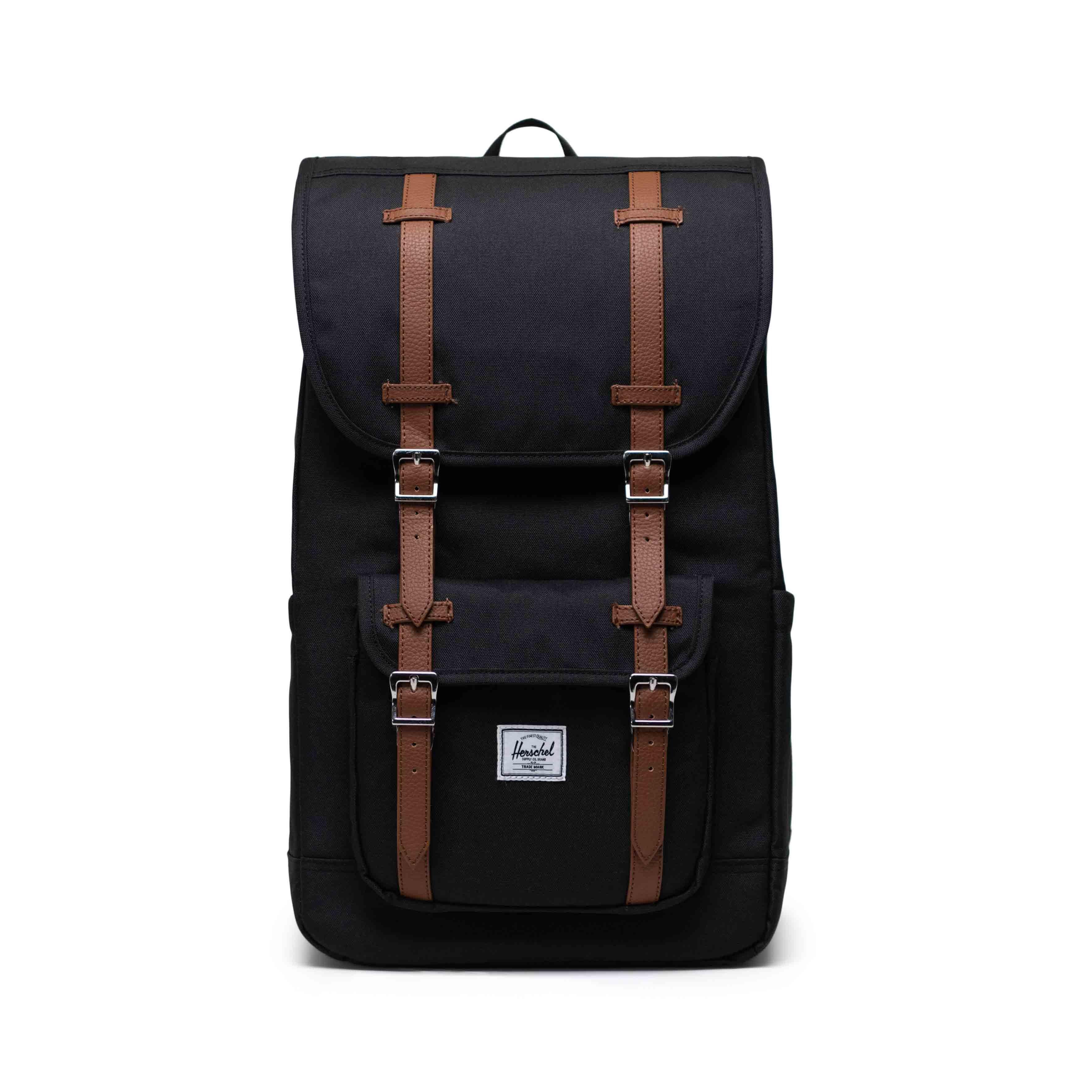Black/Tan - Herschel Supply Co - Little America 30L Backpack - 1