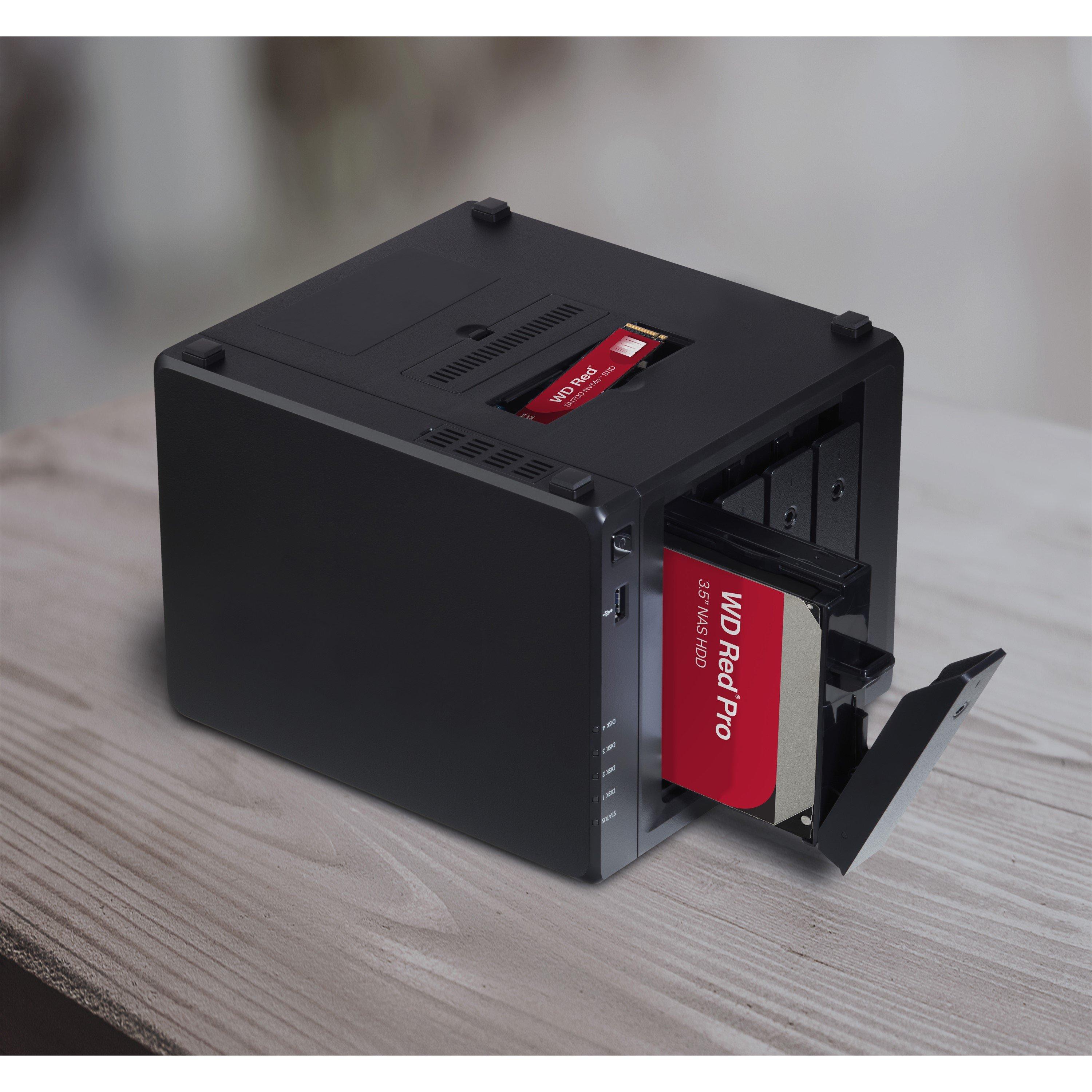 Red - Western Digital - Red Plus 2TB 3.5 Internal Hard Drive - 5400 RPM SATA 6Gb/s CMR 128MB Cache - 4