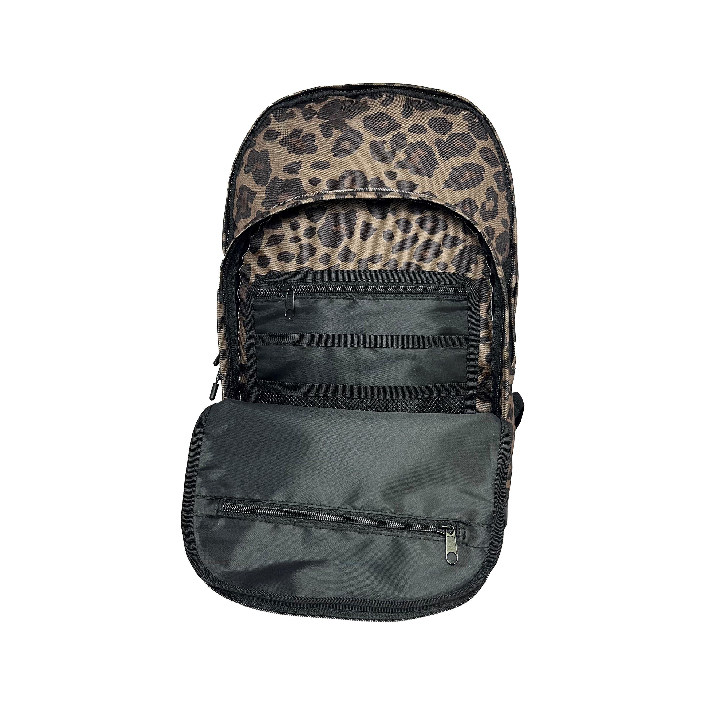 Leopard - Hot Tuna - Print Backpack - 5