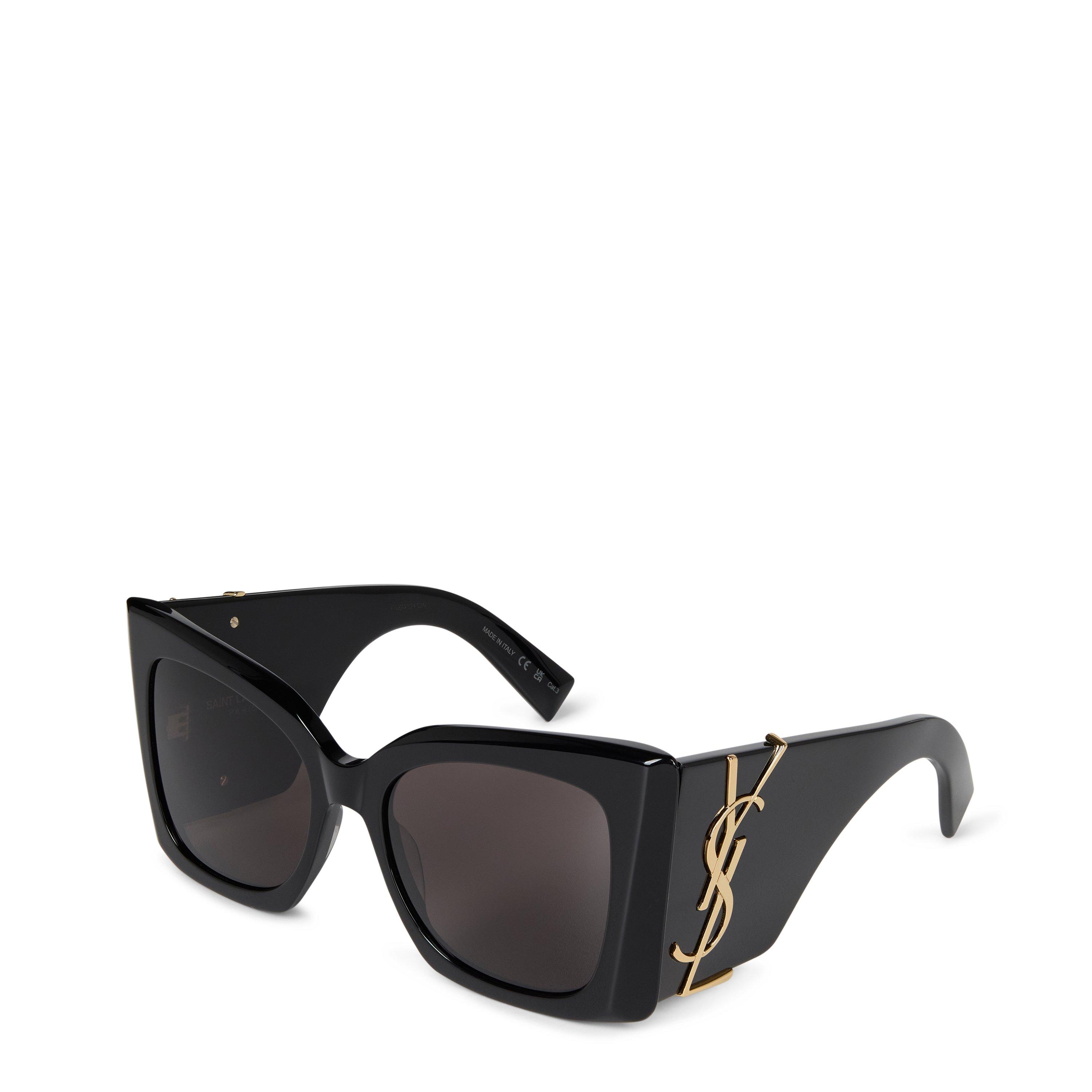 Saint Laurent Women's Sl M119 Blaze Oversized Sunglasses - Black/Black