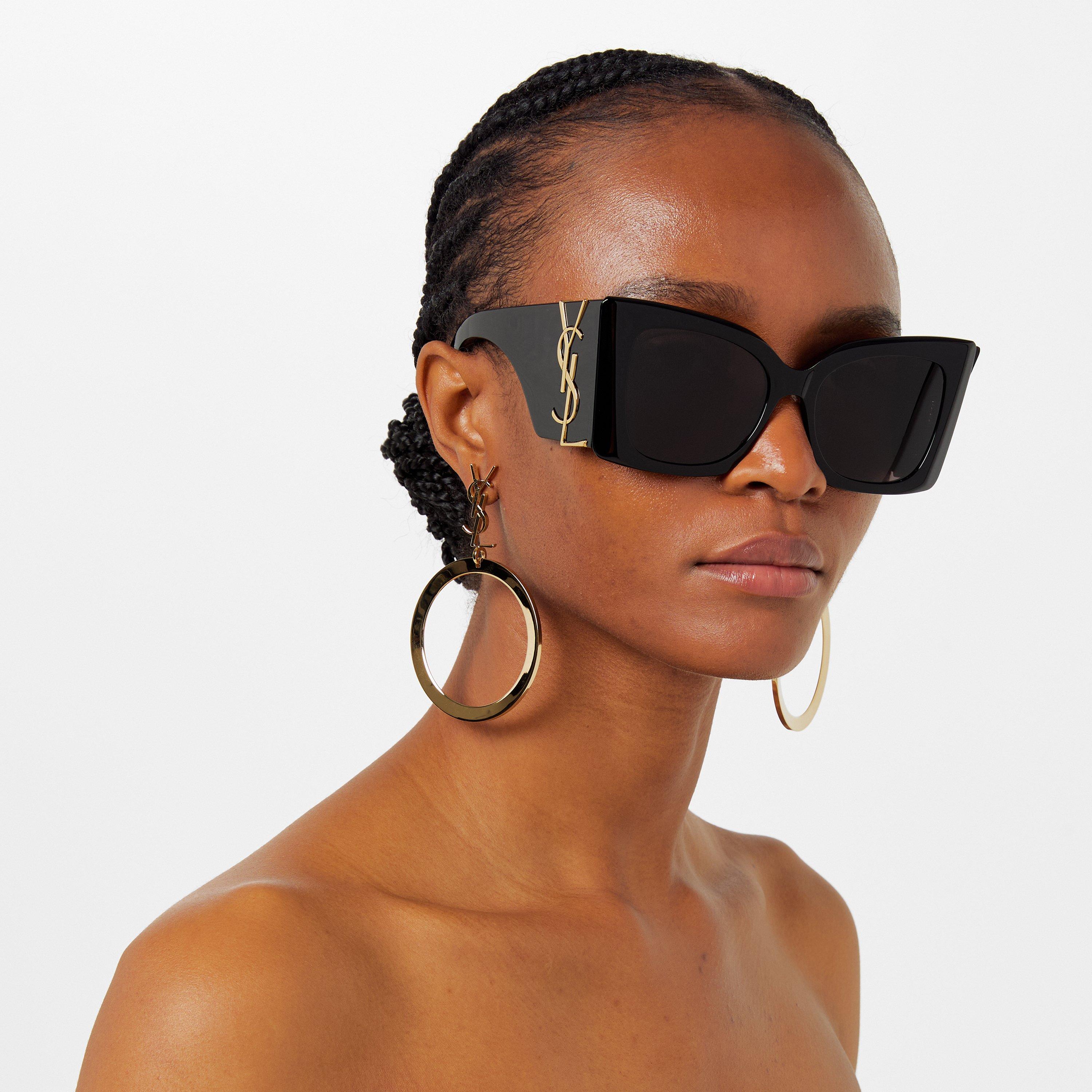 NEW YSL BLAZE OVERSIZED SUNGLASSES ? Saint Laurent Sl M119 Blaze M (54 - 18) with Black lenses  main image 2