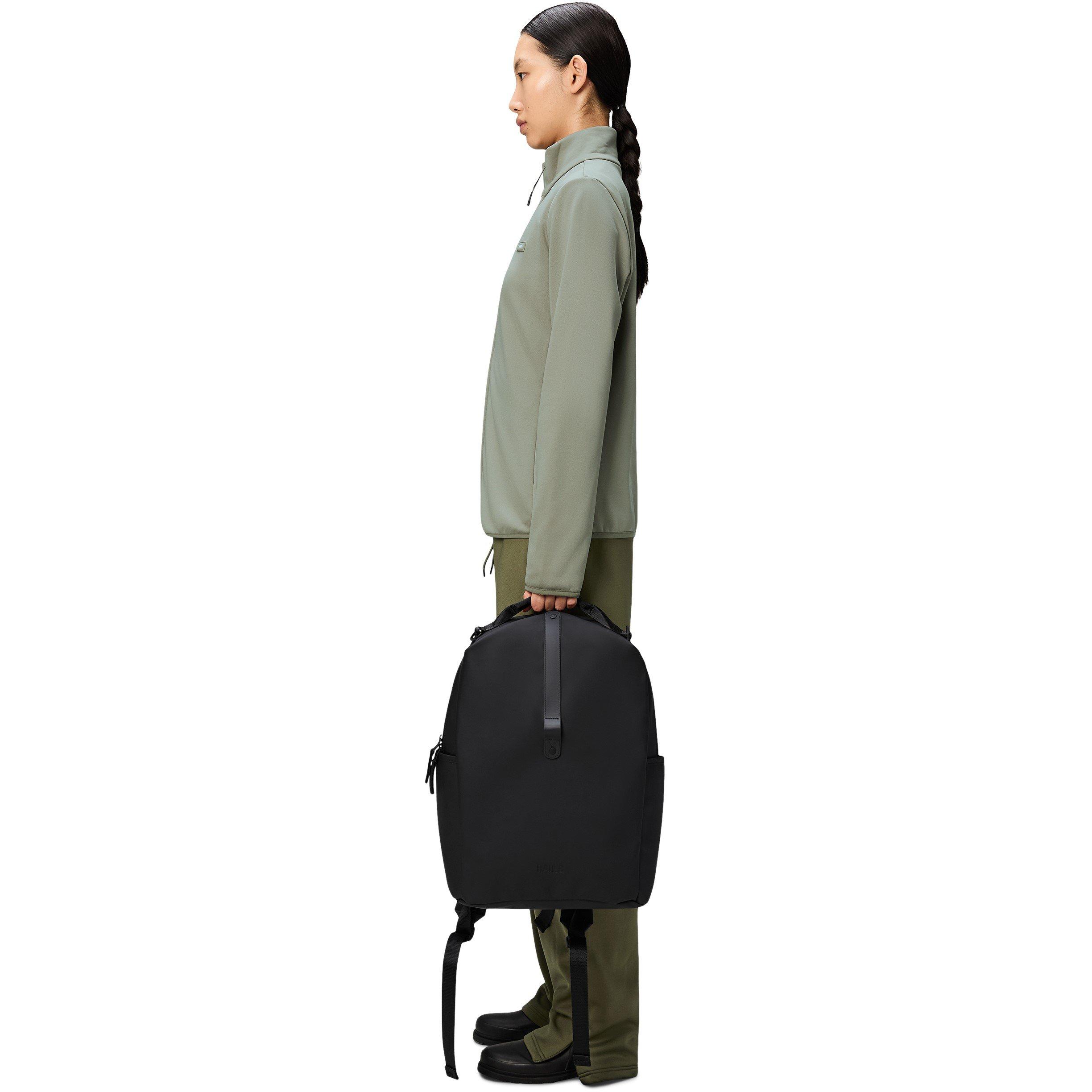 Black 01 - Rains - Clip Front Backpack - 5