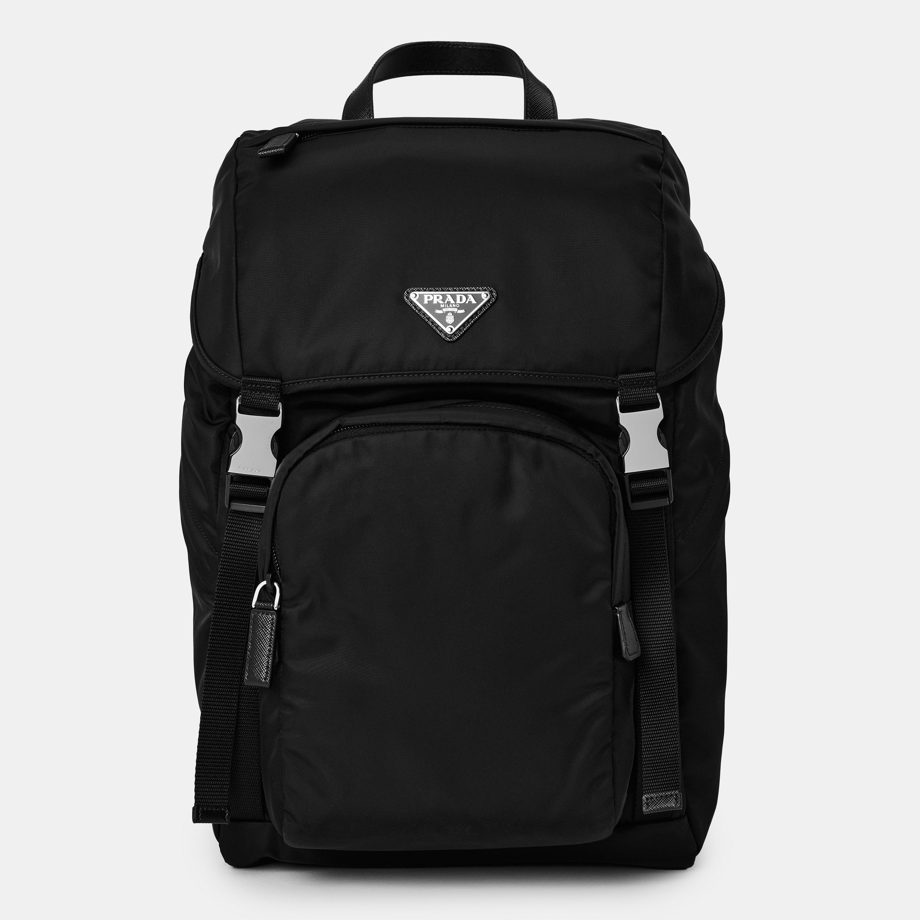 Prada Re-Nylon and Saffiano Leather Backpack