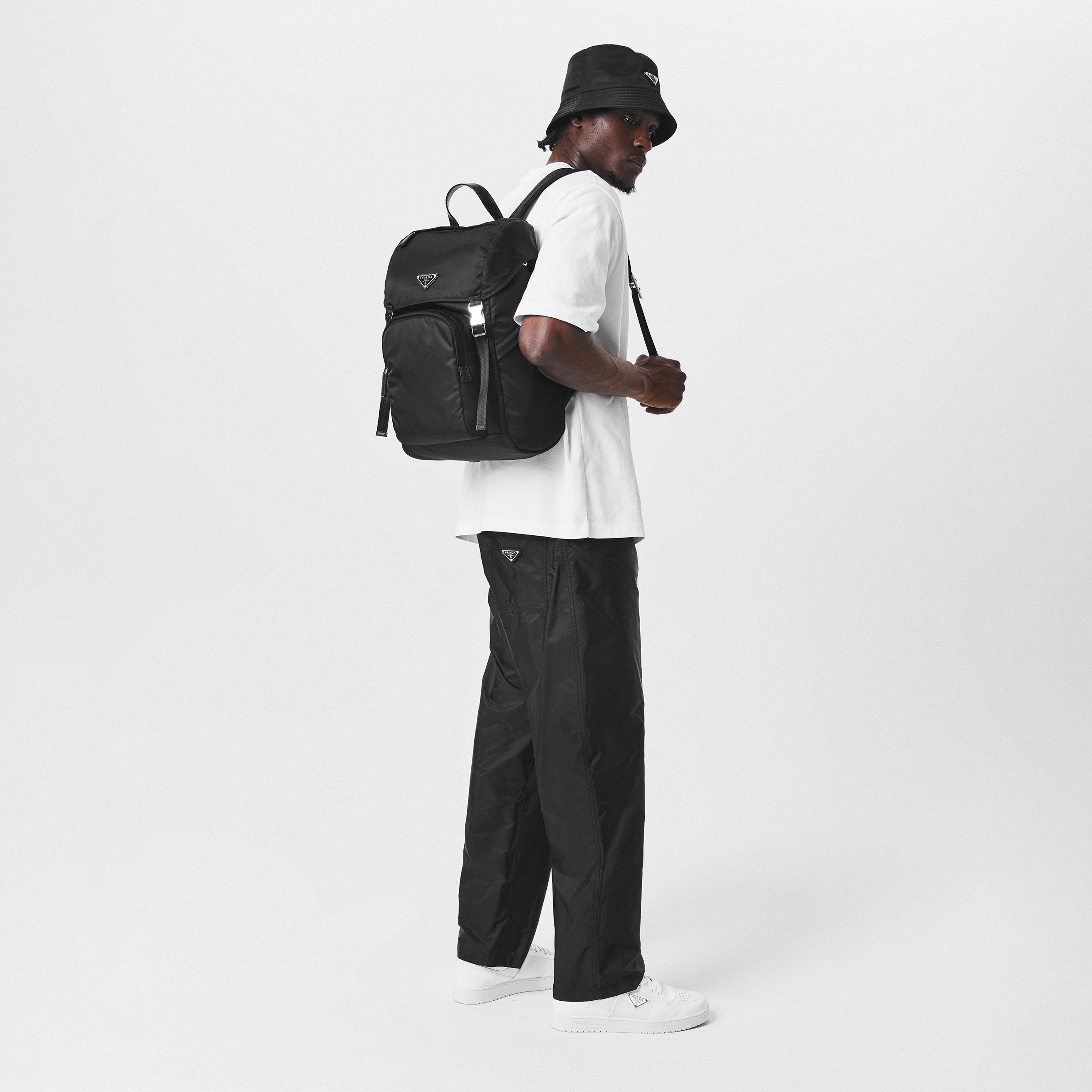 Black - Prada - Re-Nylon and Saffiano Leather Backpack - 6